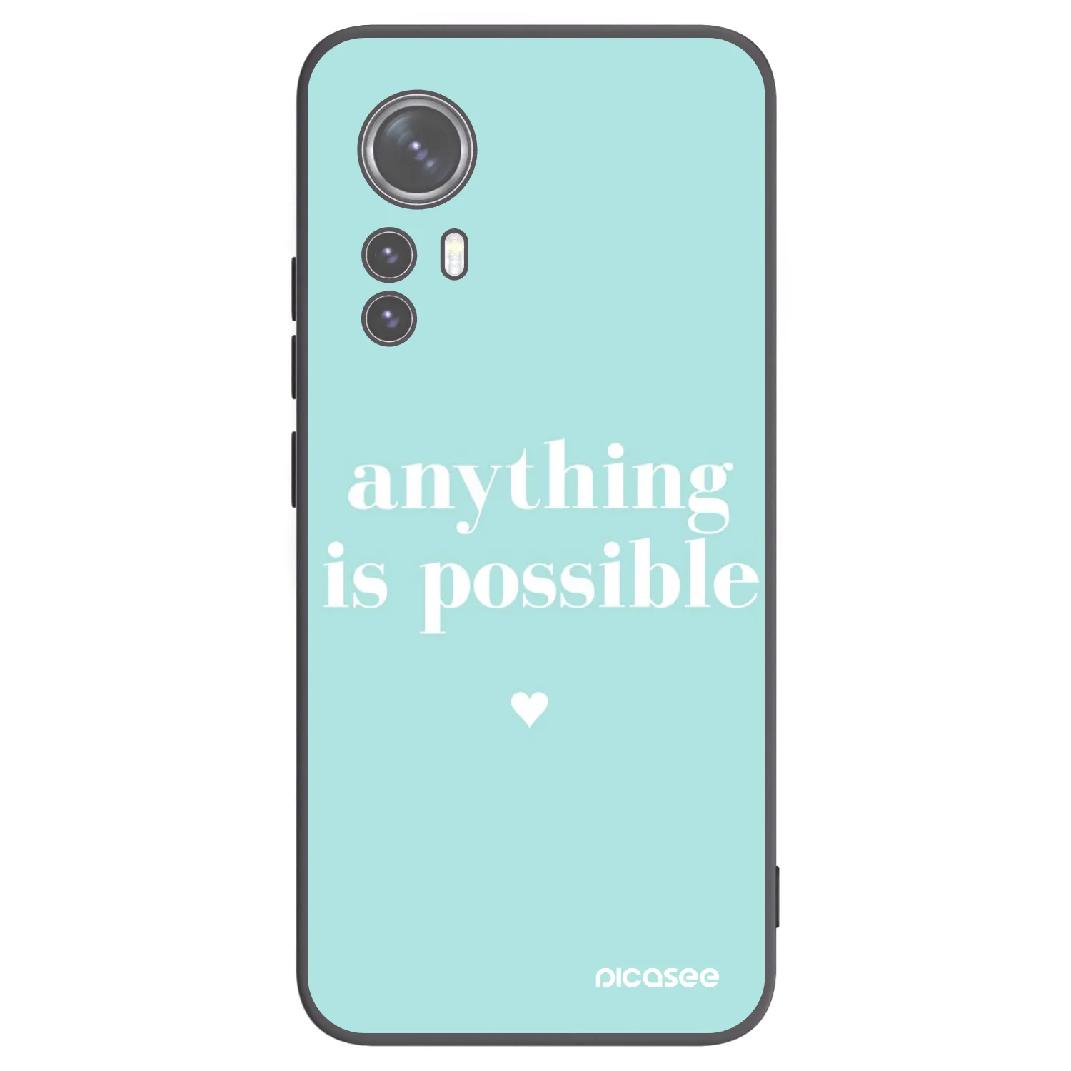 Picasee silikónový čierny obal pre Xiaomi 12 - Anything is possible