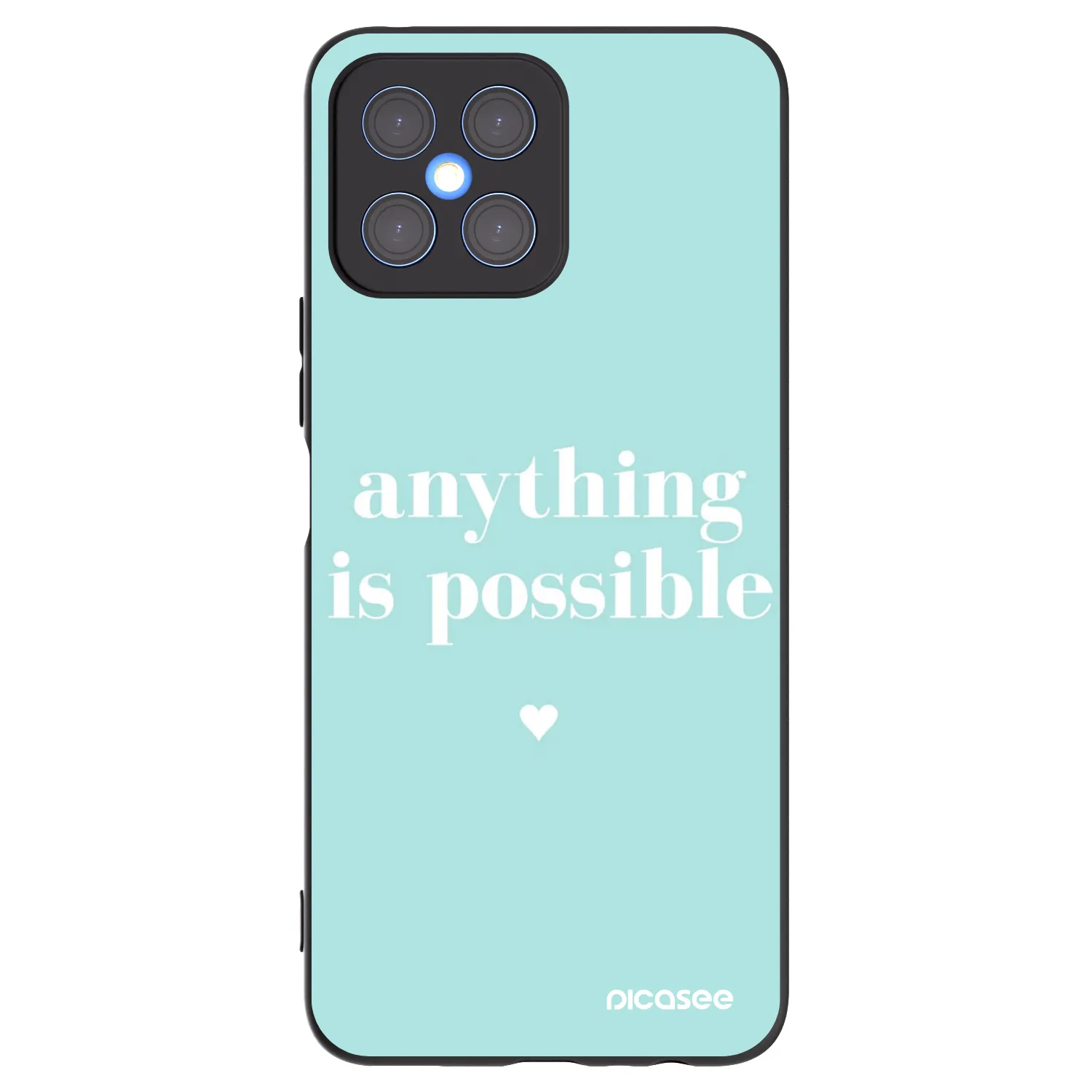 Picasee silikónový čierny obal pre Honor X8 4G - Anything is possible