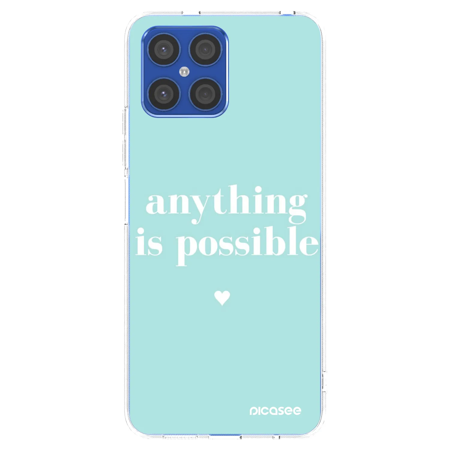 Picasee silikónový prehľadný obal pre Honor X8 4G - Anything is possible