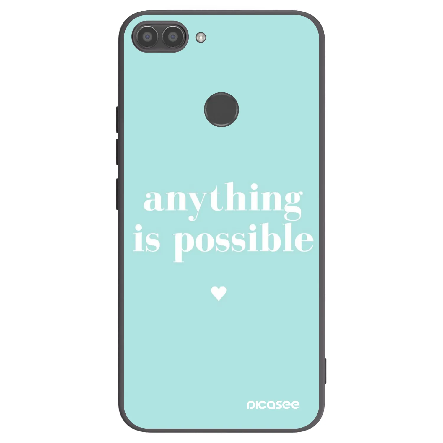 Picasee silikónový čierny obal pre Huawei P Smart - Anything is possible