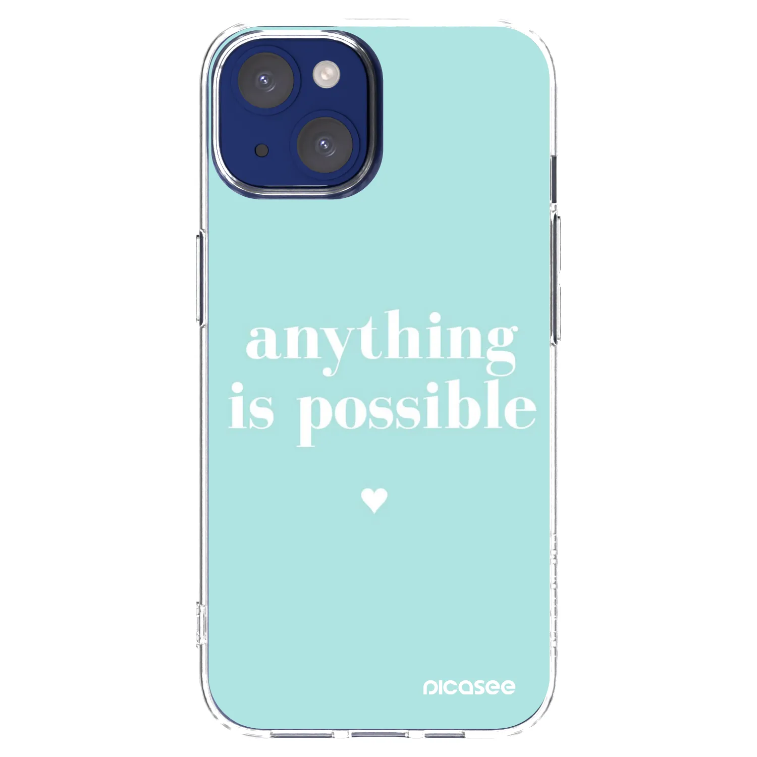 Silikónový prehľadný obal pre Apple iPhone 14 - Anything is possible
