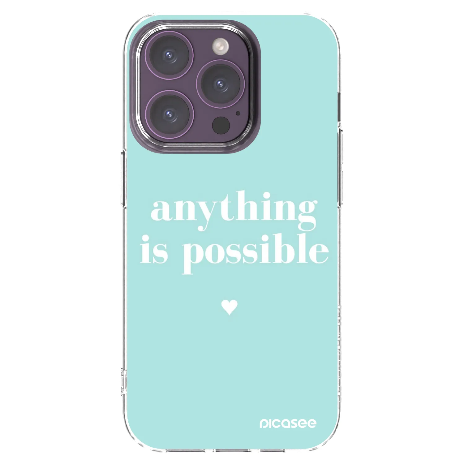 Silikónový prehľadný obal pre Apple iPhone 14 Pro - Anything is possible
