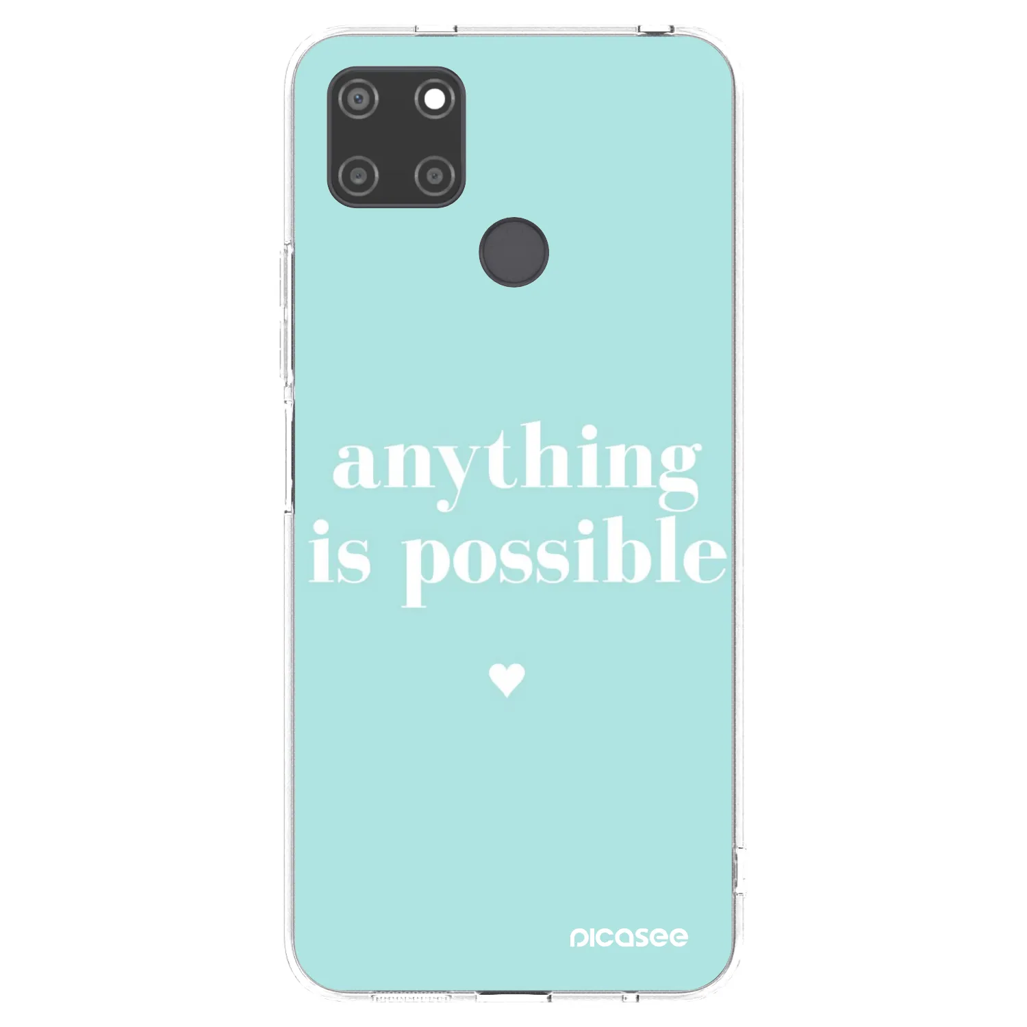 Picasee silikónový prehľadný obal pre Realme C21Y - Anything is possible