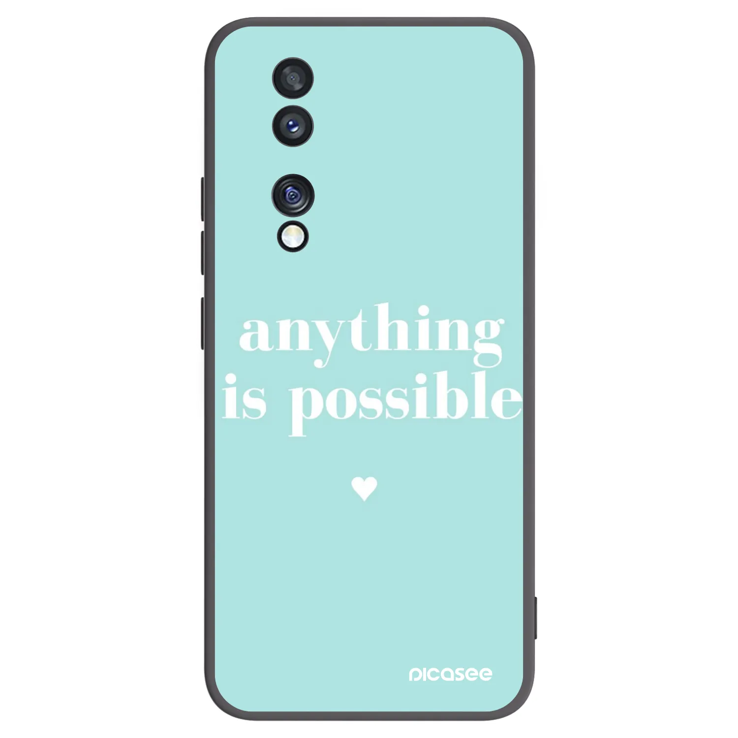 Silikónový čierny obal pre Honor 70 - Anything is possible