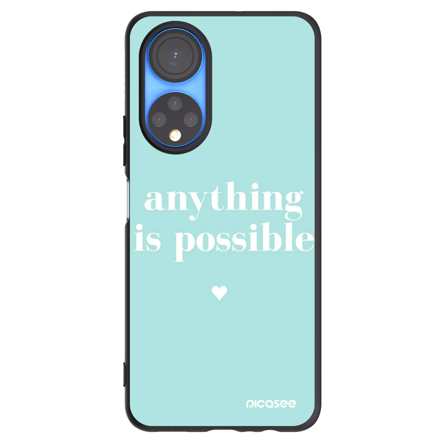 Picasee silikónový čierny obal pre Honor X7 - Anything is possible