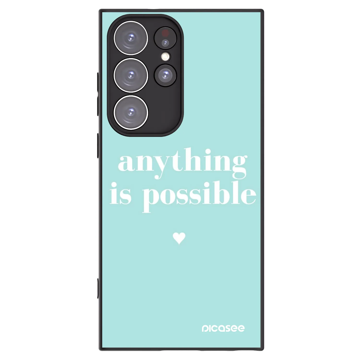Silikónový čierny obal pre Samsung Galaxy S23 Ultra 5G - Anything is possible