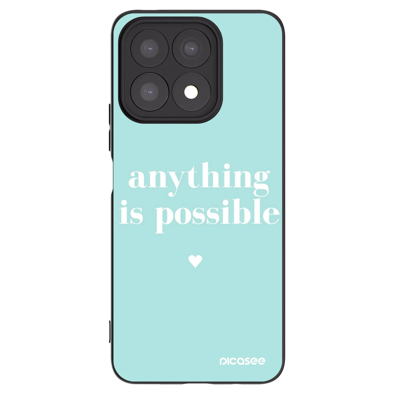 Picasee silikónový čierny obal pre Honor X8a - Anything is possible