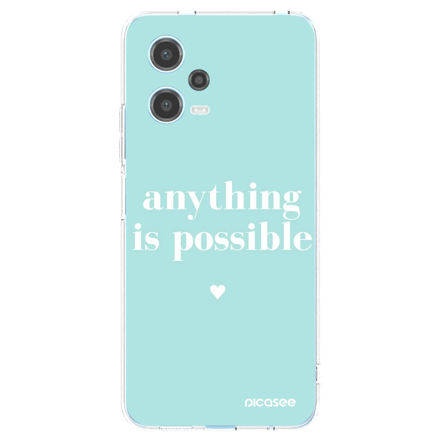 Silikónový prehľadný obal pre Xiaomi Redmi Note 12 5G - Anything is possible