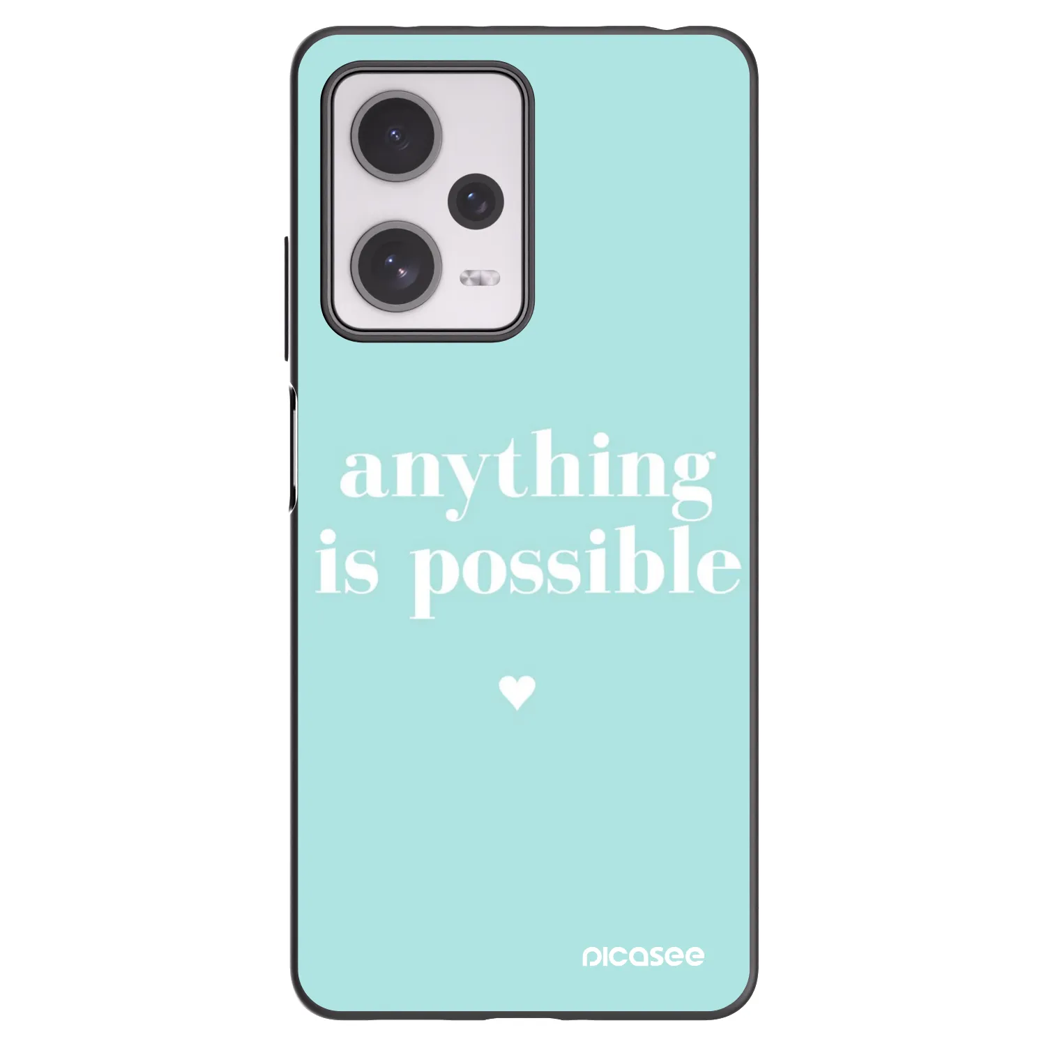 Silikónový čierny obal pre Xiaomi Redmi Note 12 Pro+ 5G - Anything is possible