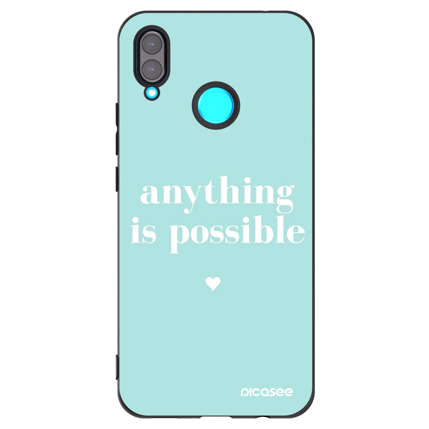 Picasee silikónový čierny obal pre Huawei Nova 3 - Anything is possible