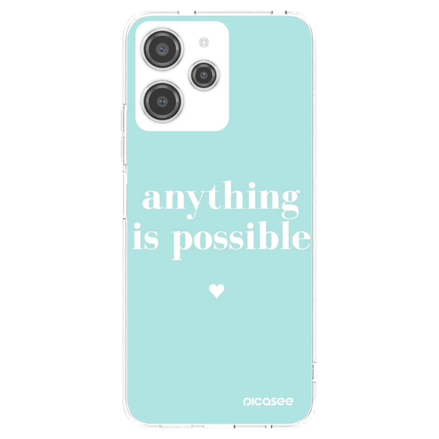 Silikónový prehľadný obal pre Xiaomi Redmi 12 4G - Anything is possible