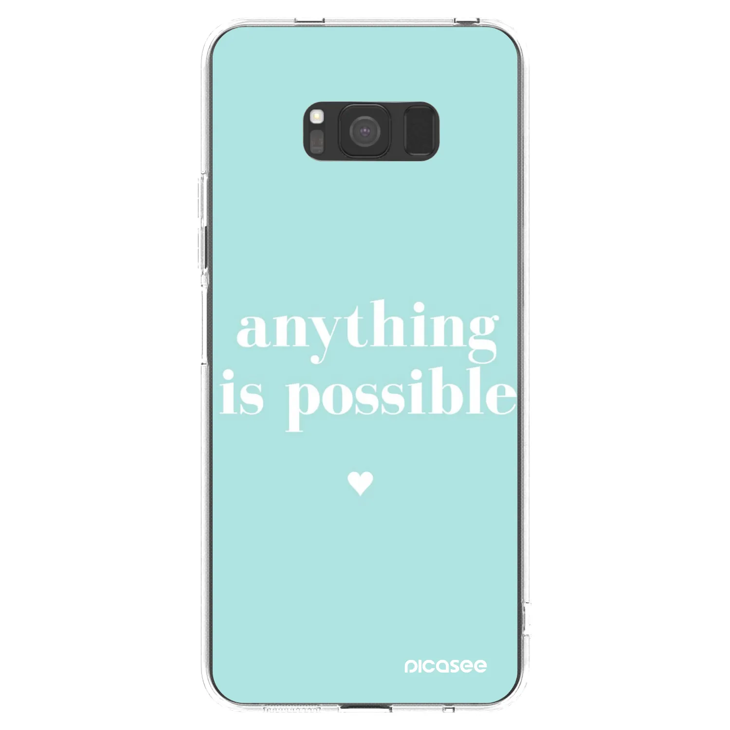 Picasee silikónový prehľadný obal pre Samsung Galaxy S8 G950F - Anything is possible