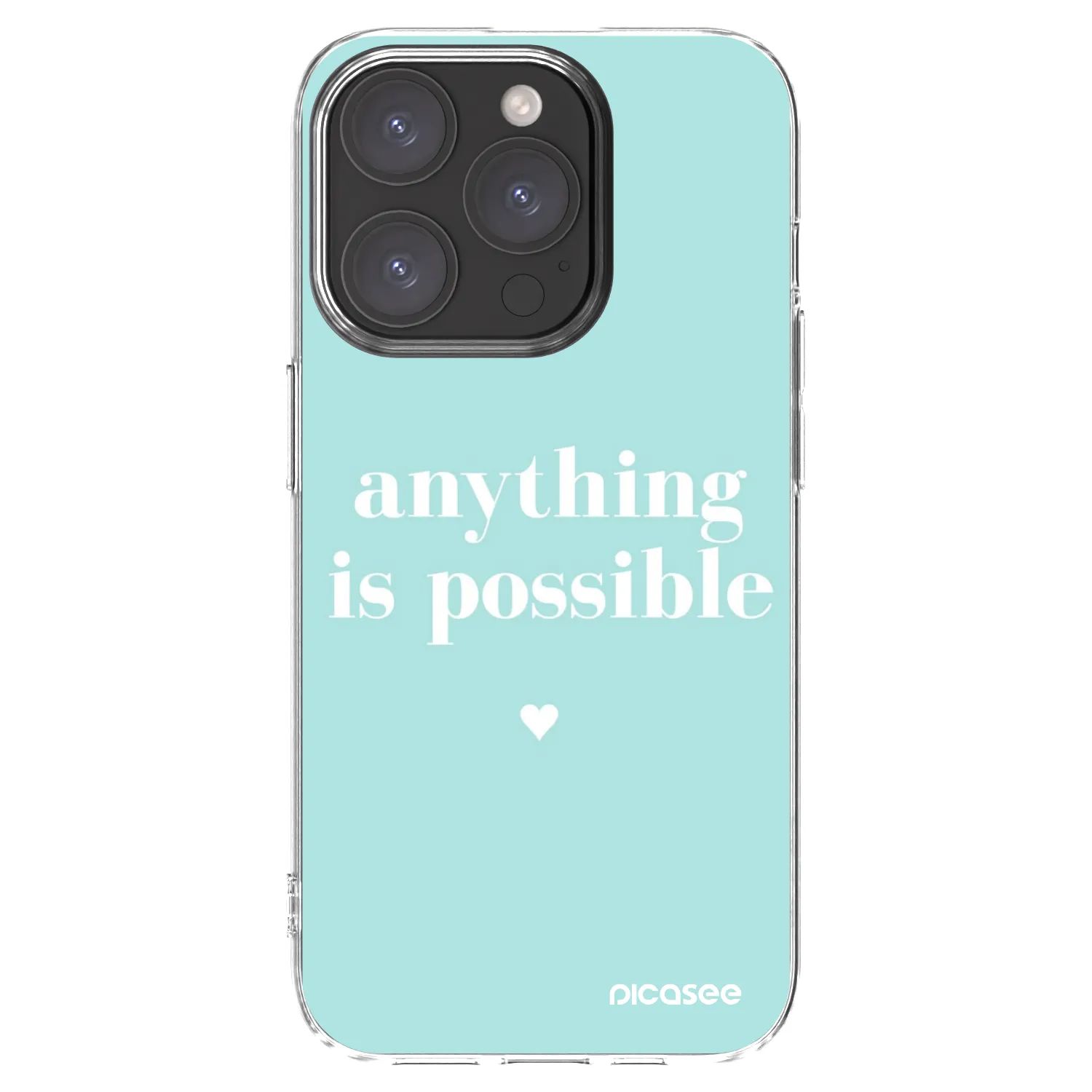 Silikónový prehľadný obal pre Apple iPhone 15 Pro - Anything is possible