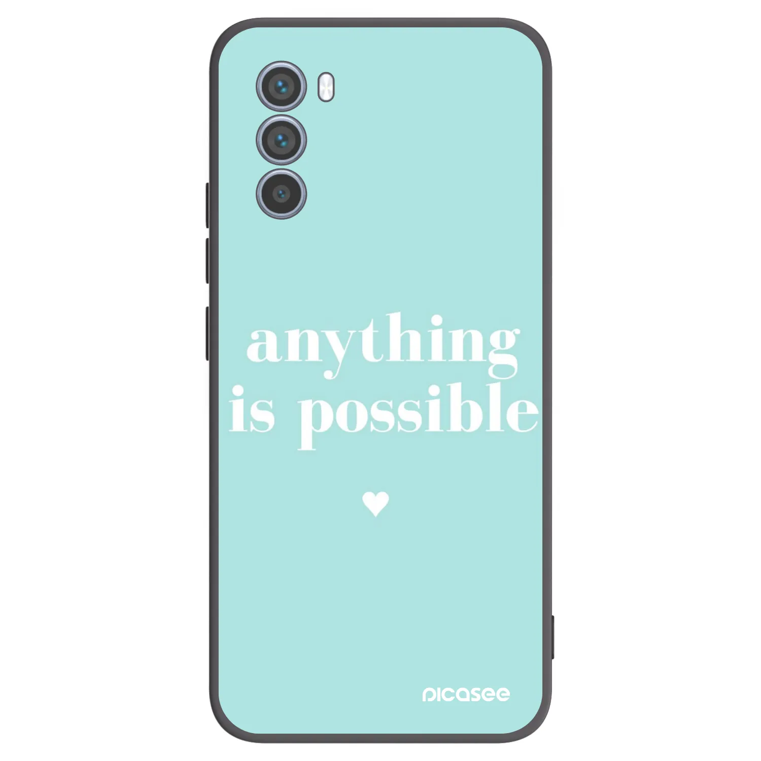 Picasee silikónový čierny obal pre Motorola Moto G62 - Anything is possible