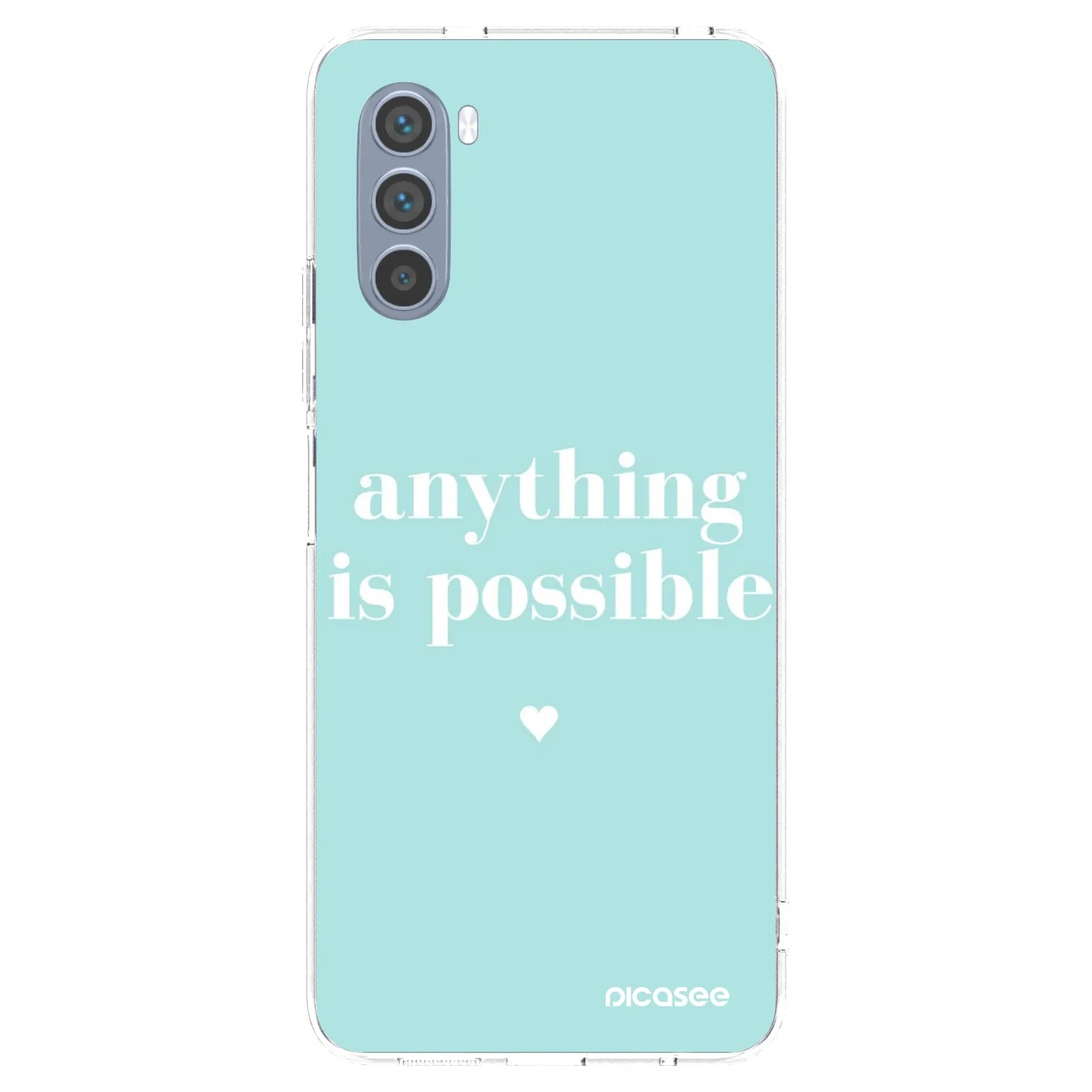 Silikónový prehľadný obal pre Motorola Moto G62 - Anything is possible