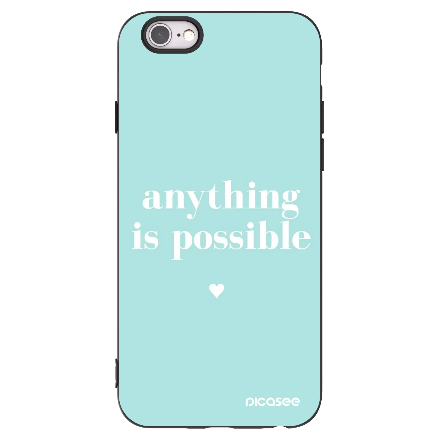 Picasee silikónový čierny obal pre Apple iPhone 6/6S - Anything is possible