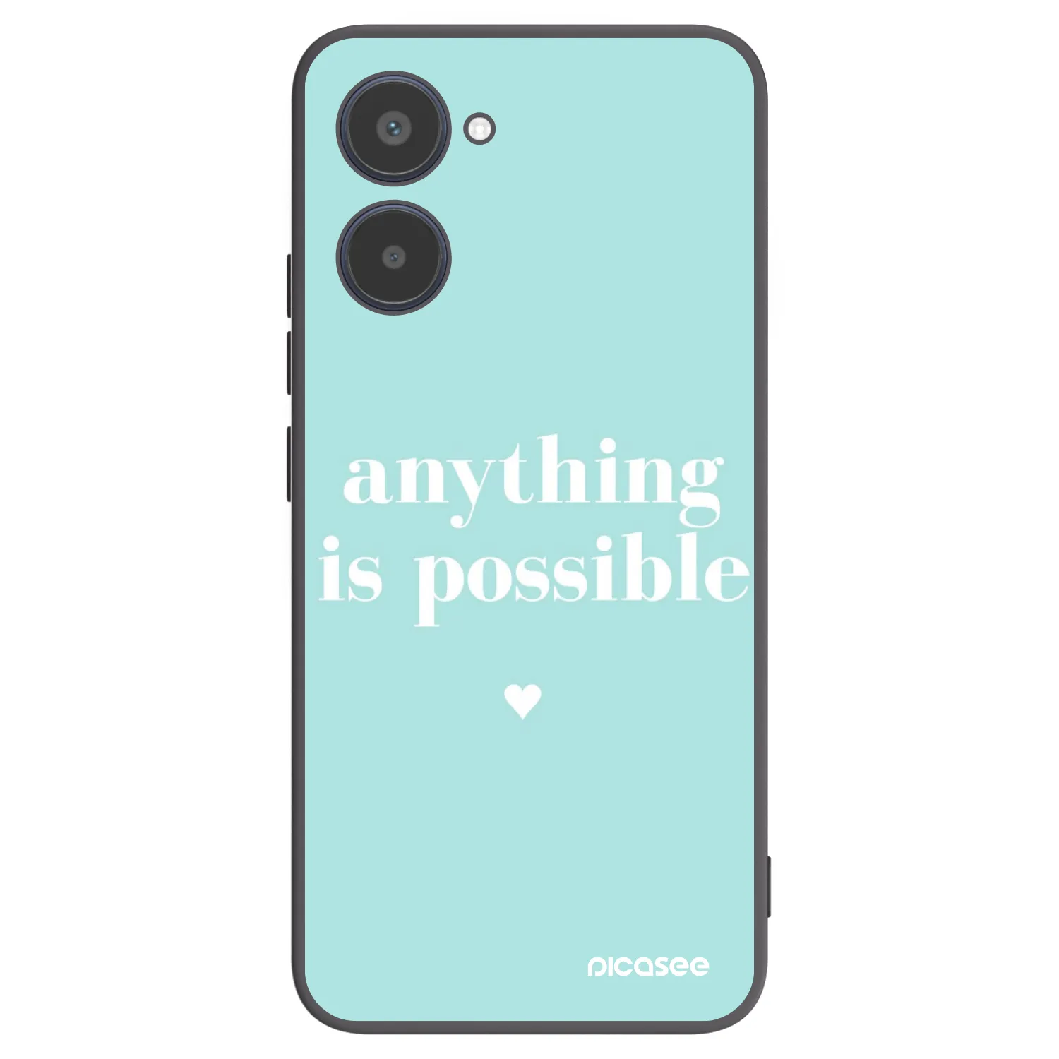 Picasee silikónový čierny obal pre Realme 10 4G - Anything is possible
