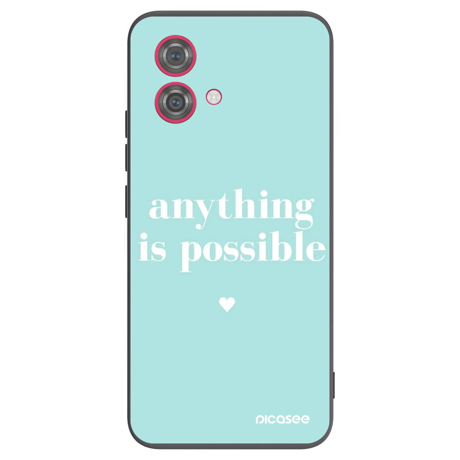 Silikónový čierny obal pre Motorola Moto G84 5G - Anything is possible