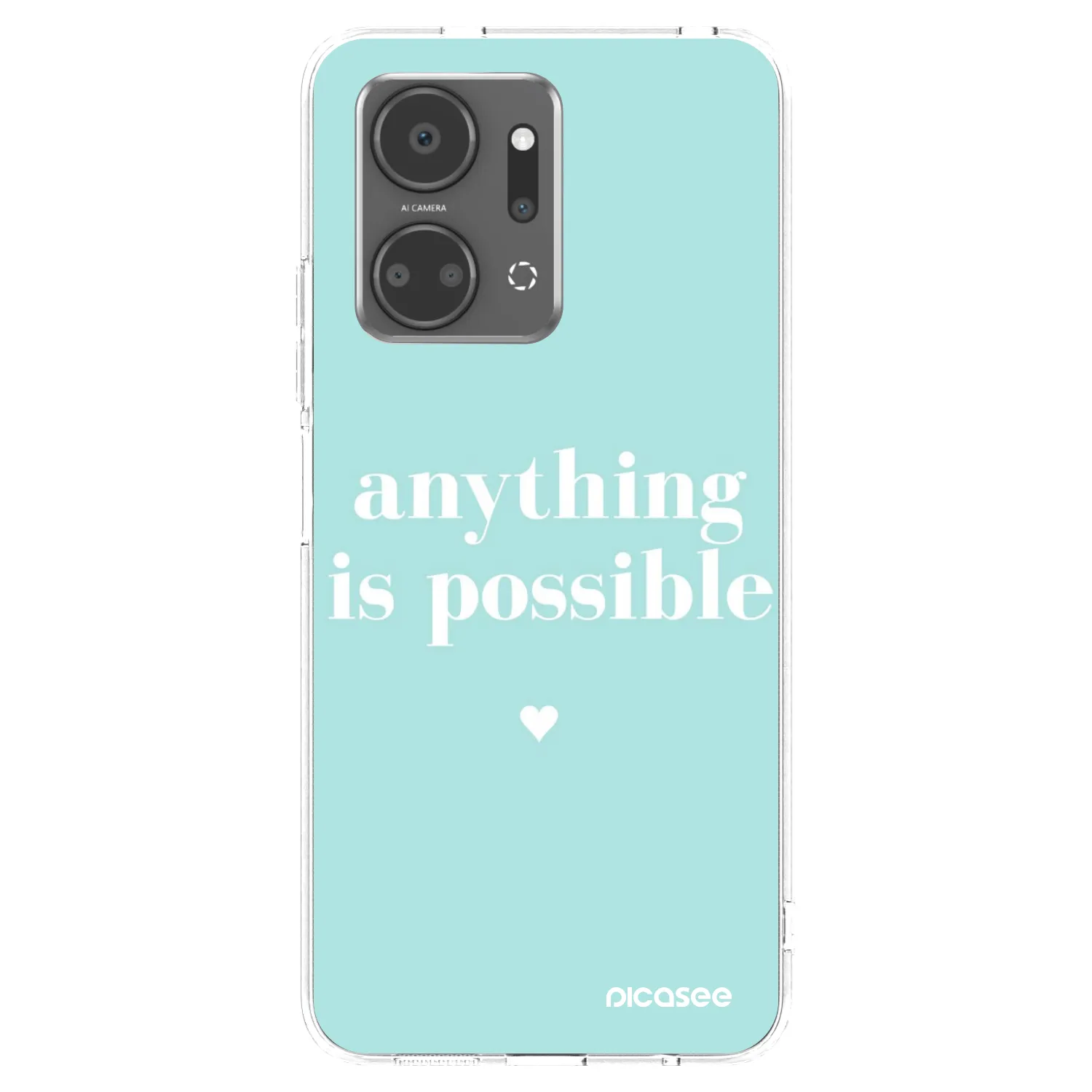 Picasee silikónový prehľadný obal pre Honor X7a - Anything is possible