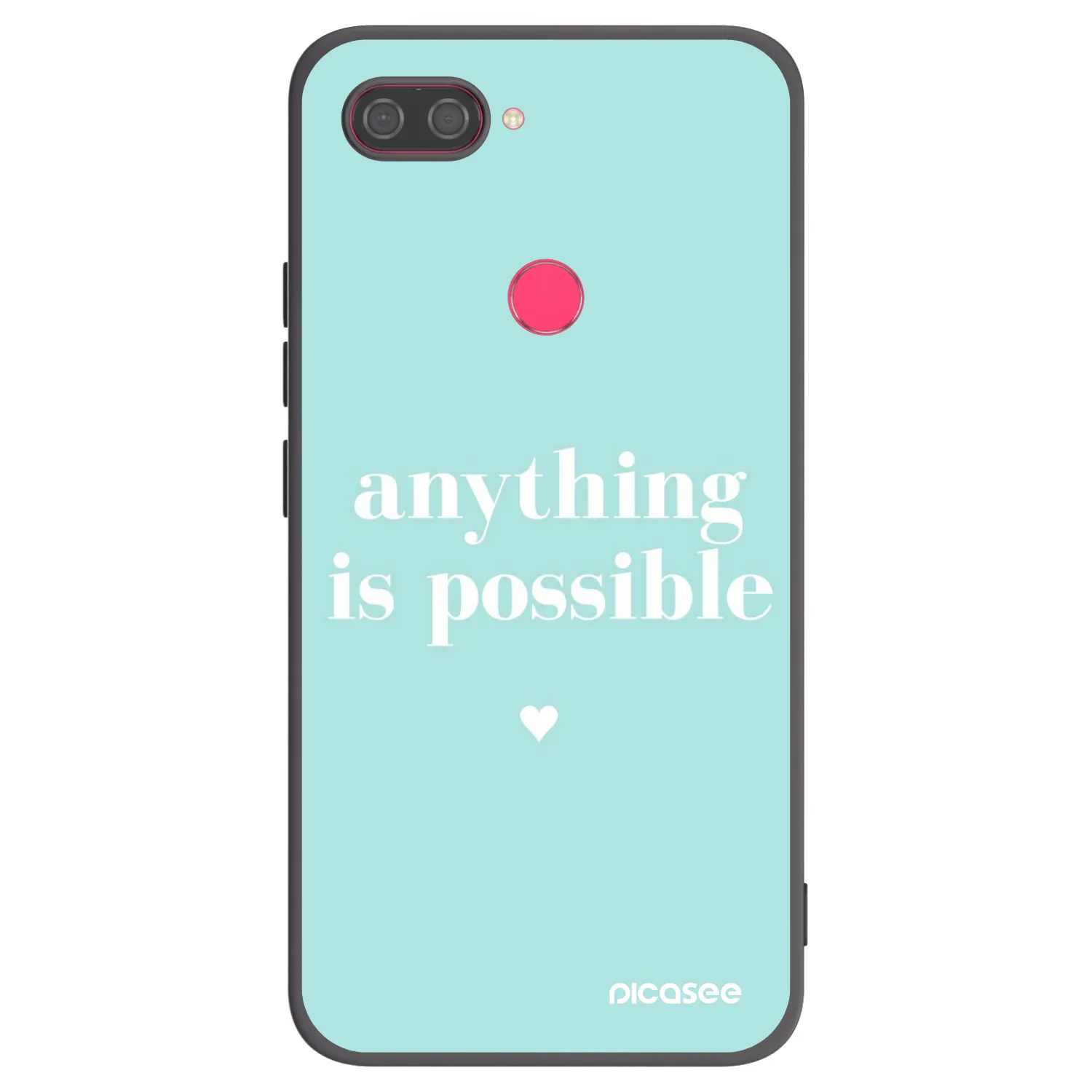 Picasee silikónový čierny obal pre Xiaomi Mi 8 Lite - Anything is possible