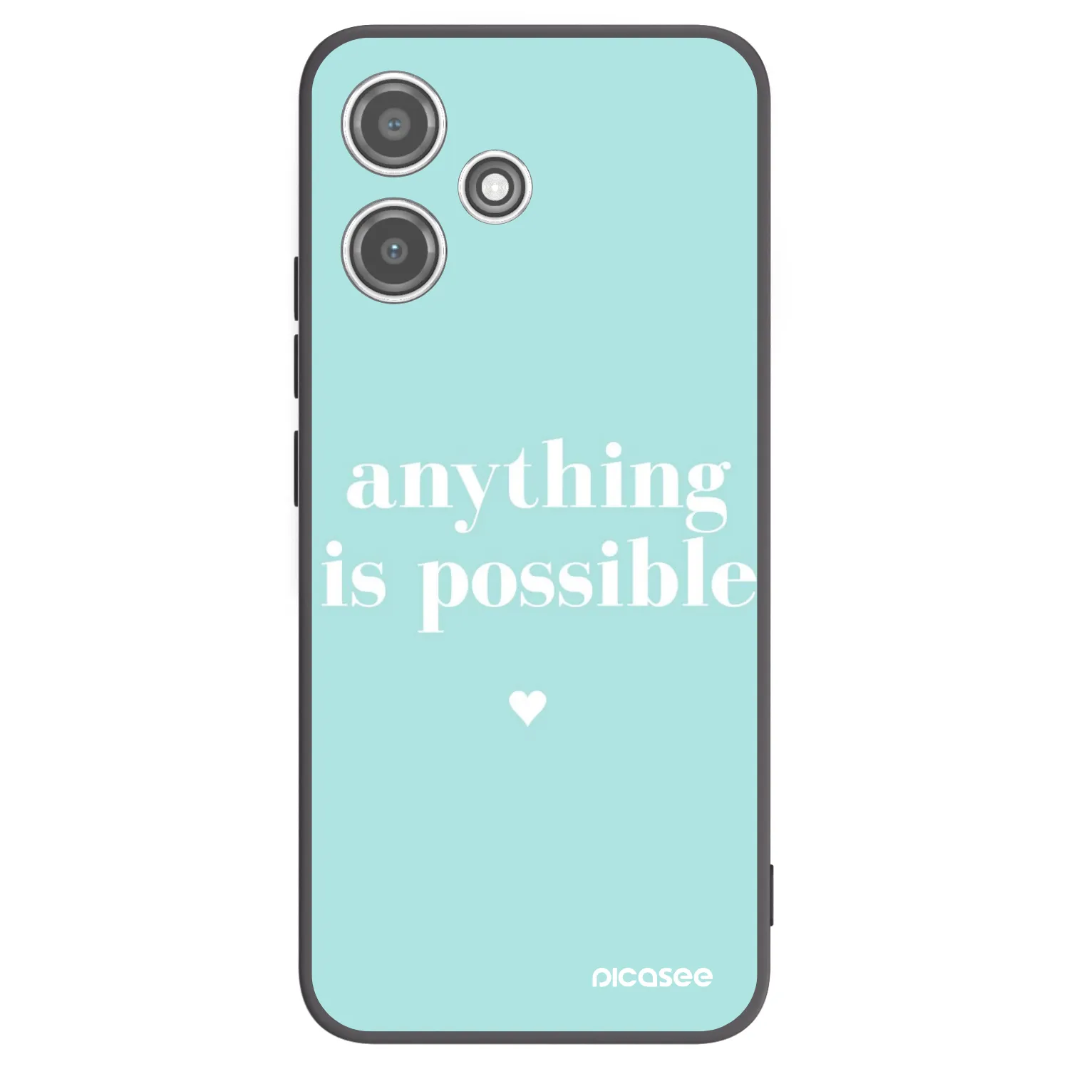 Picasee silikónový čierny obal pre Xiaomi Redmi 12 5G - Anything is possible