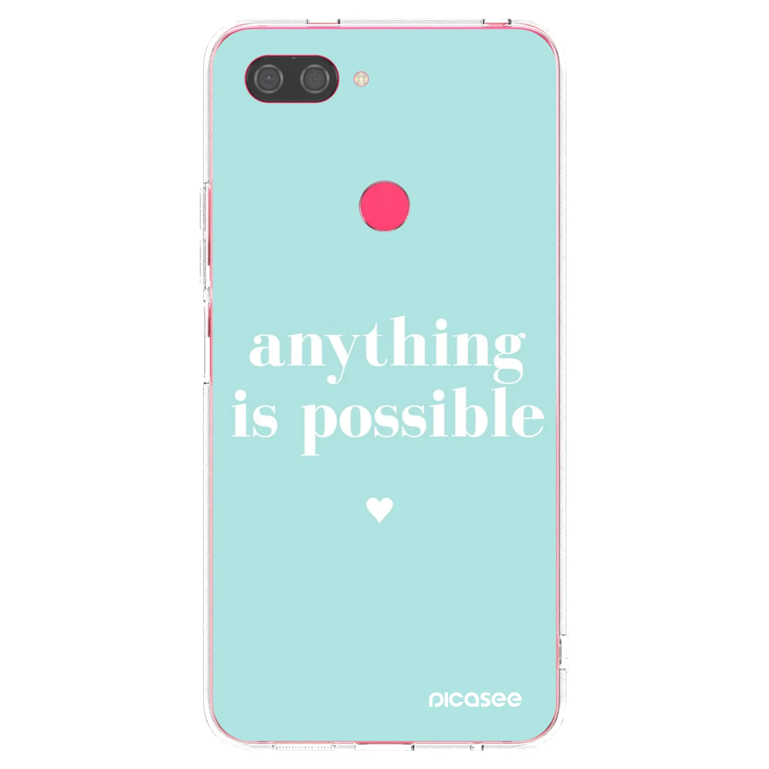 Silikónový prehľadný obal pre Xiaomi Mi 8 Lite - Anything is possible