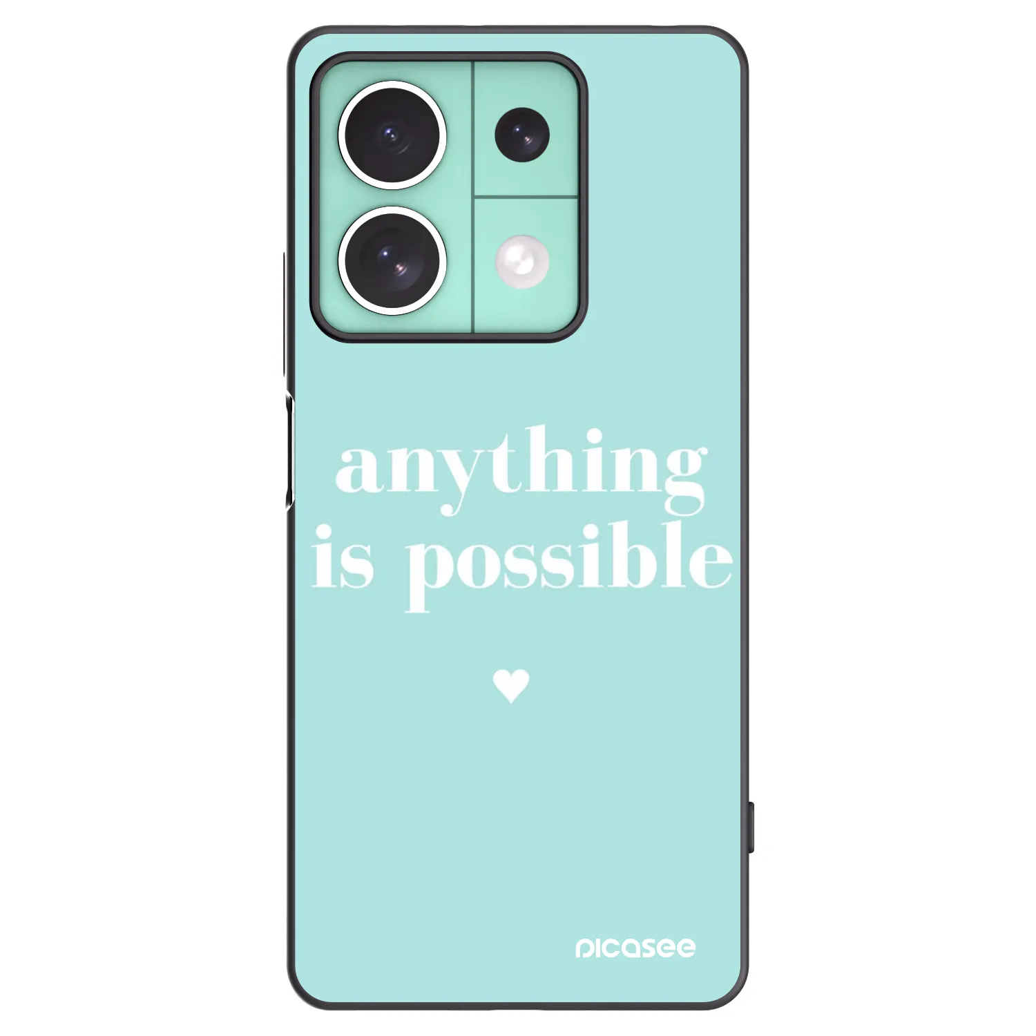 Picasee silikónový čierny obal pre Xiaomi Redmi Note 13 5G - Anything is possible