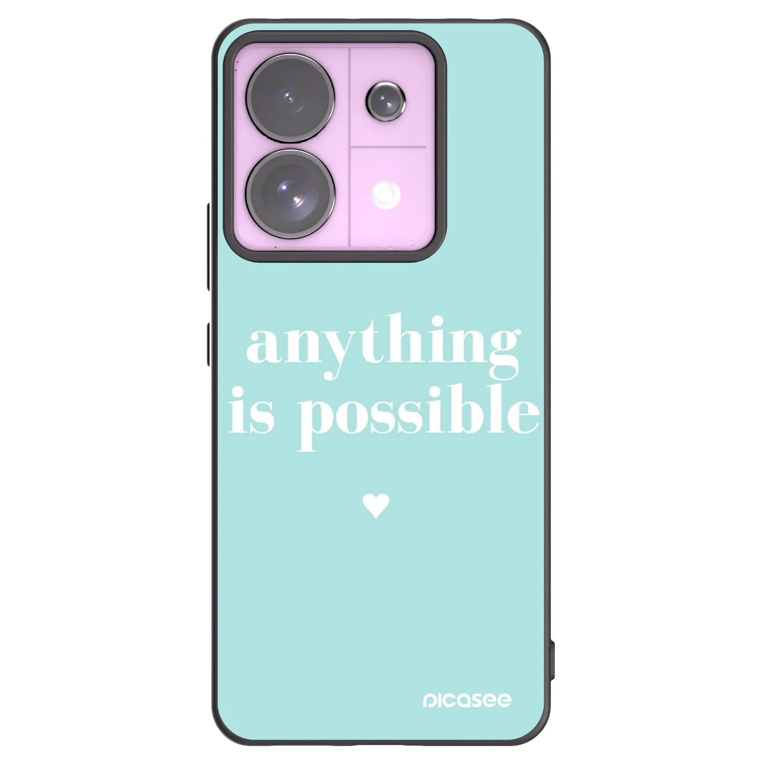 Silikónový čierny obal pre Xiaomi Redmi Note 13 Pro 5G - Anything is possible
