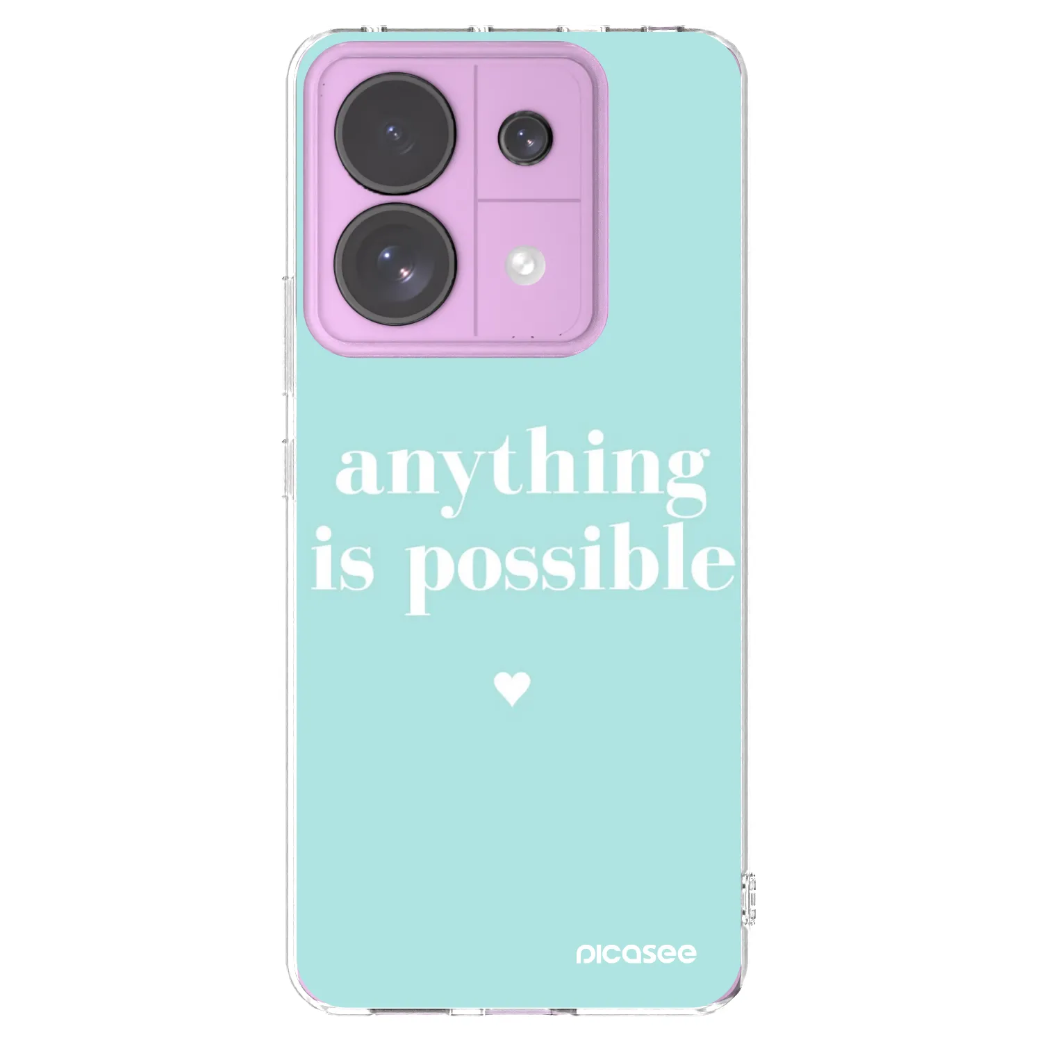 Silikónový prehľadný obal pre Xiaomi Redmi Note 13 Pro 5G - Anything is possible