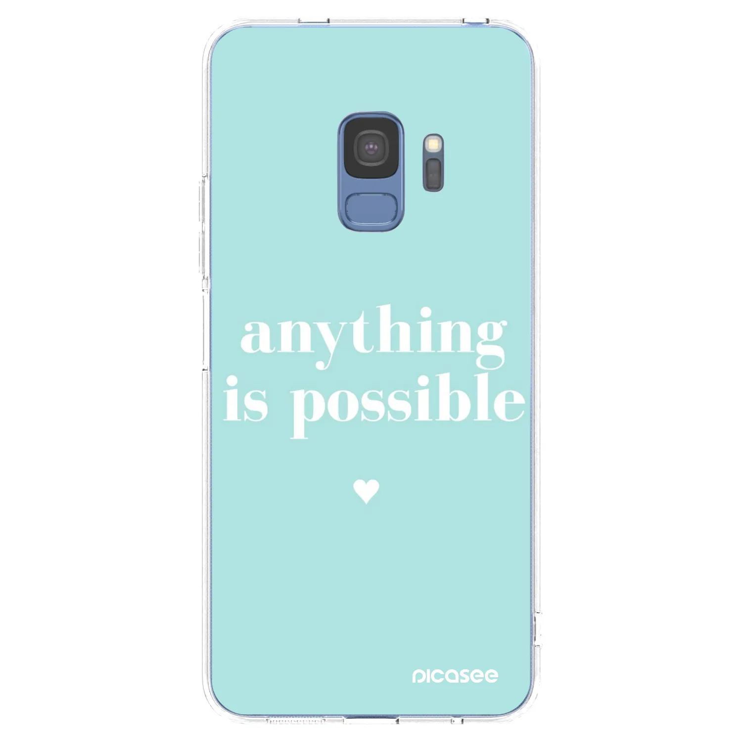 Picasee silikónový prehľadný obal pre Samsung Galaxy S9 G960F - Anything is possible