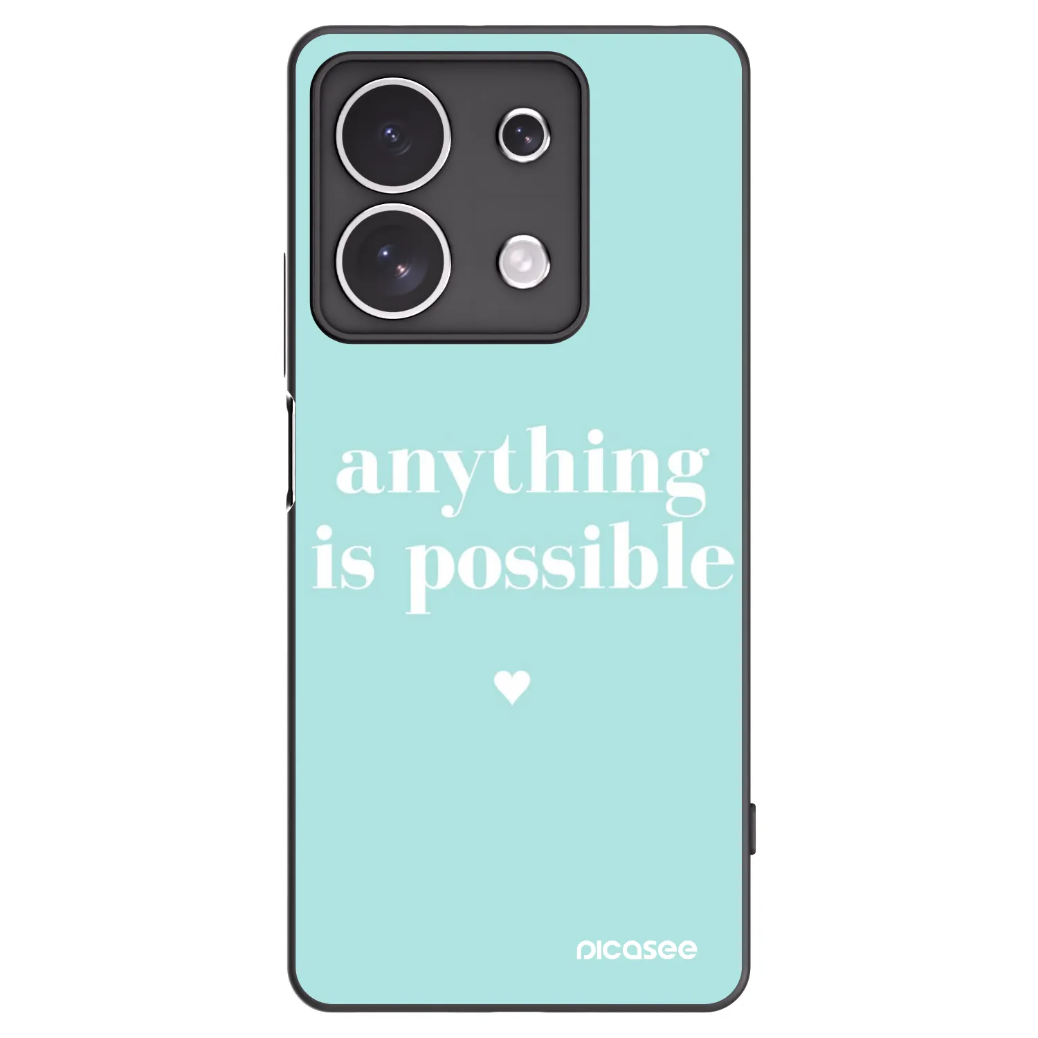 Silikónový čierny obal pre Xiaomi Redmi Note 13 4G - Anything is possible
