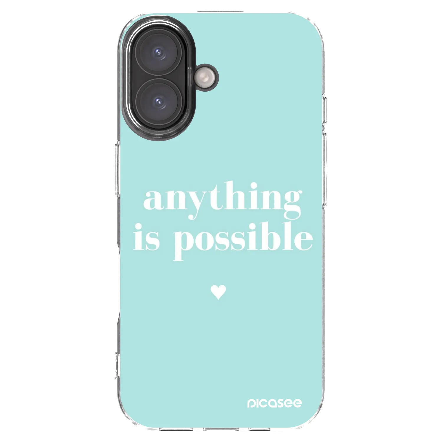 Silikónový prehľadný obal pre Apple iPhone 16 - Anything is possible