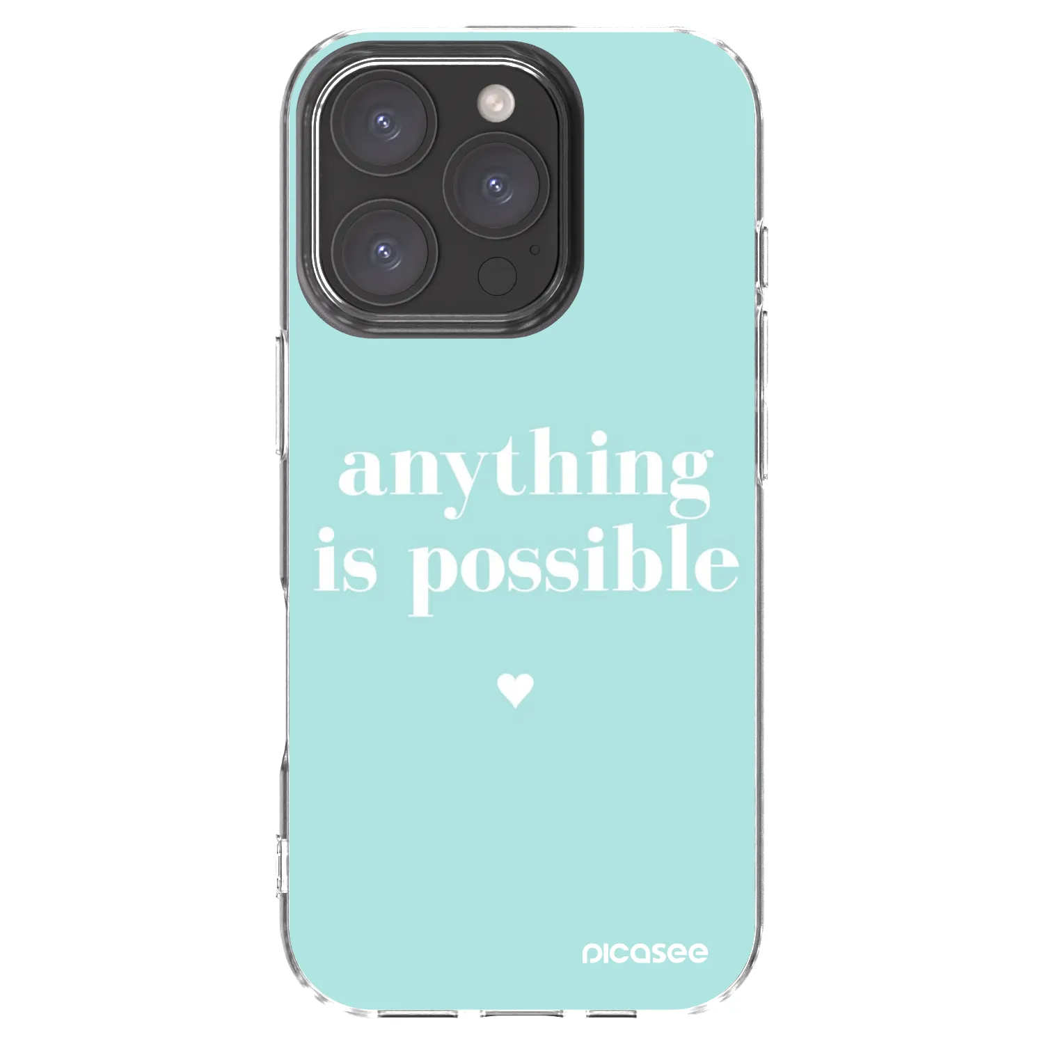 Silikónový prehľadný obal pre Apple iPhone 16 Pro - Anything is possible