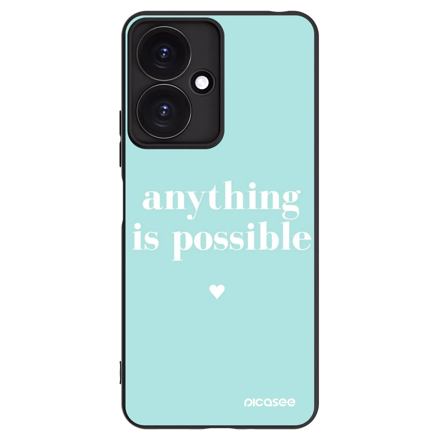 Silikónový čierny obal pre Xiaomi Redmi 13C 5G - Anything is possible