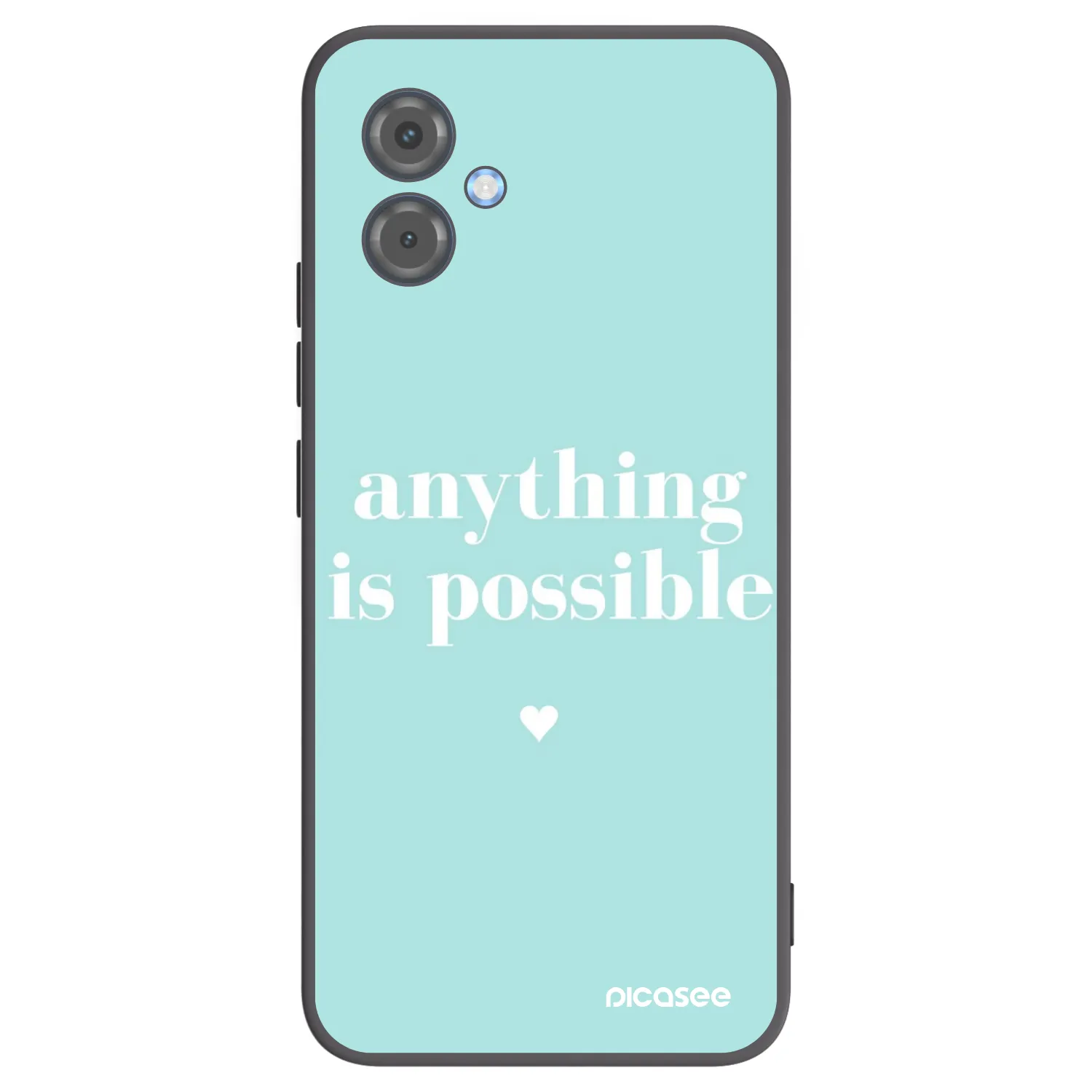 Picasee silikónový čierny obal pre Motorola Moto G14 - Anything is possible
