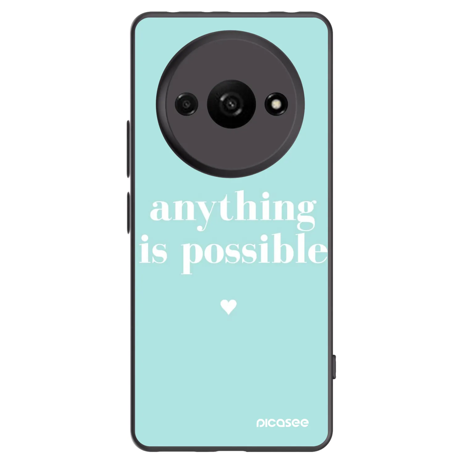 Silikónový čierny obal pre Xiaomi Redmi A3 - Anything is possible