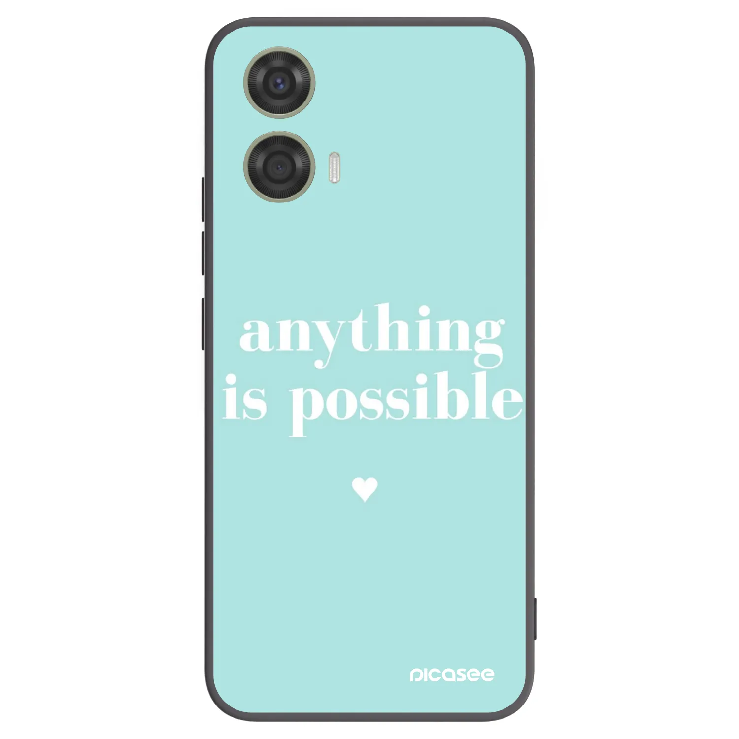 Silikónový čierny obal pre Motorola Moto G24 - Anything is possible