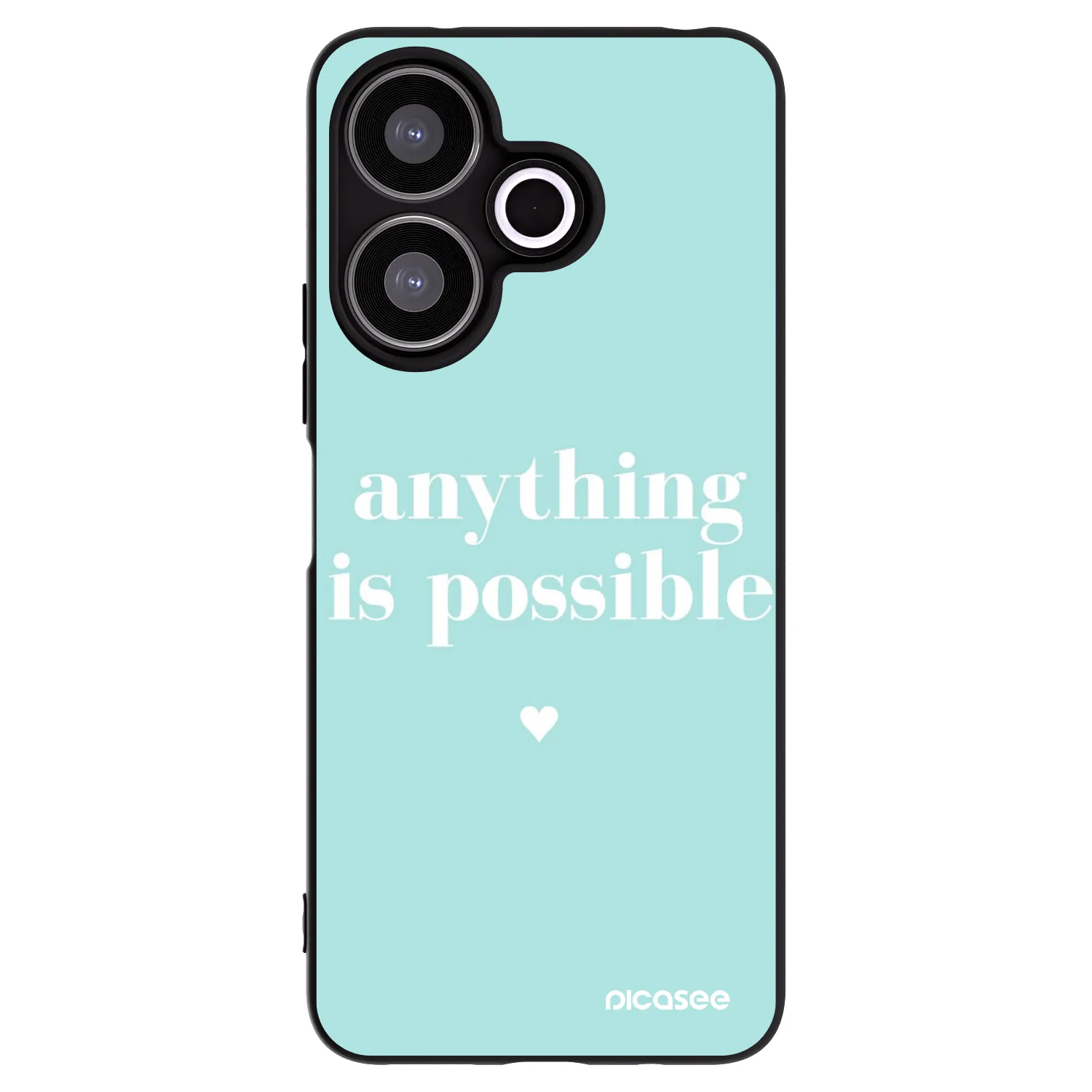 Silikónový čierny obal pre Xiaomi Redmi 13 4G - Anything is possible