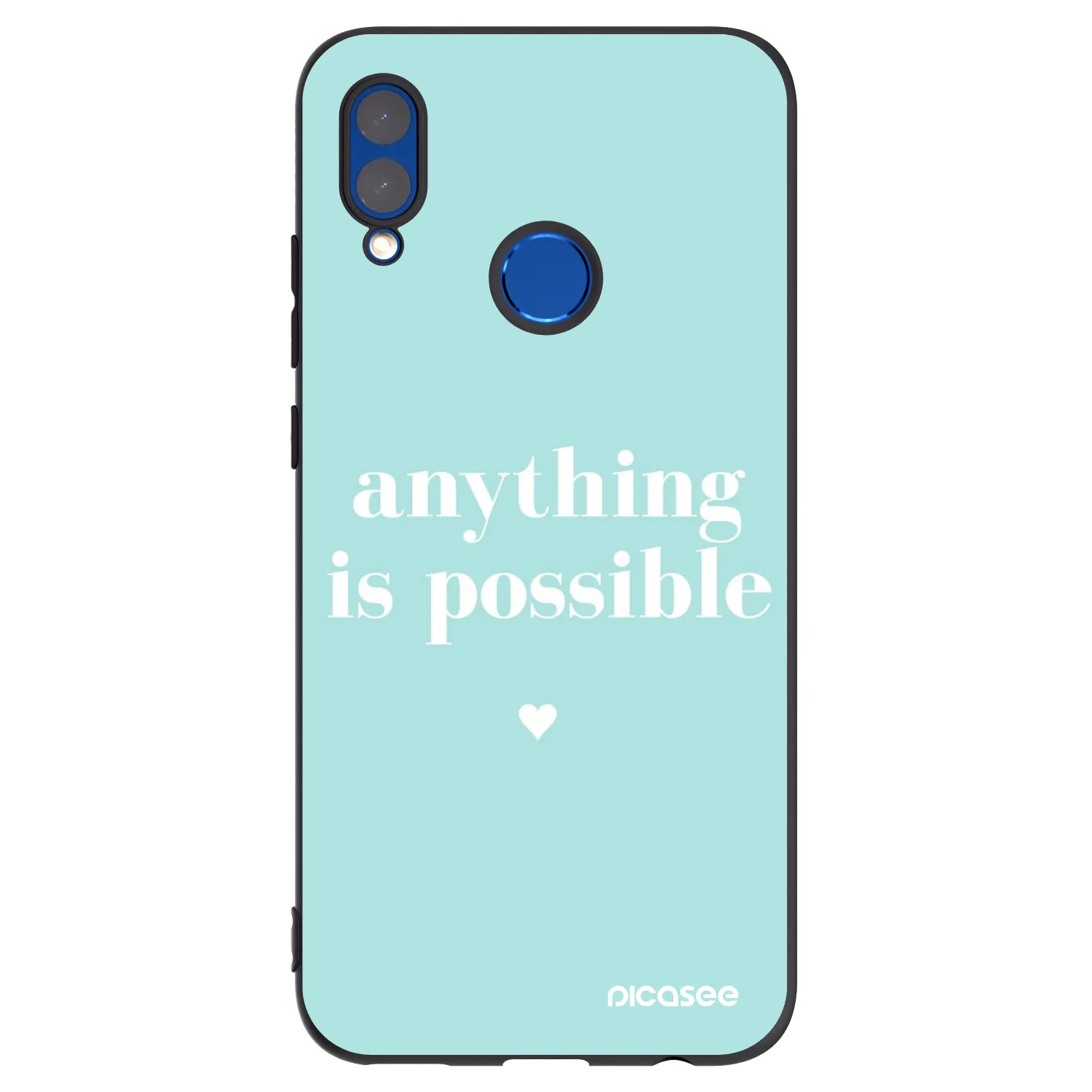Picasee silikónový čierny obal pre Honor 10 Lite - Anything is possible
