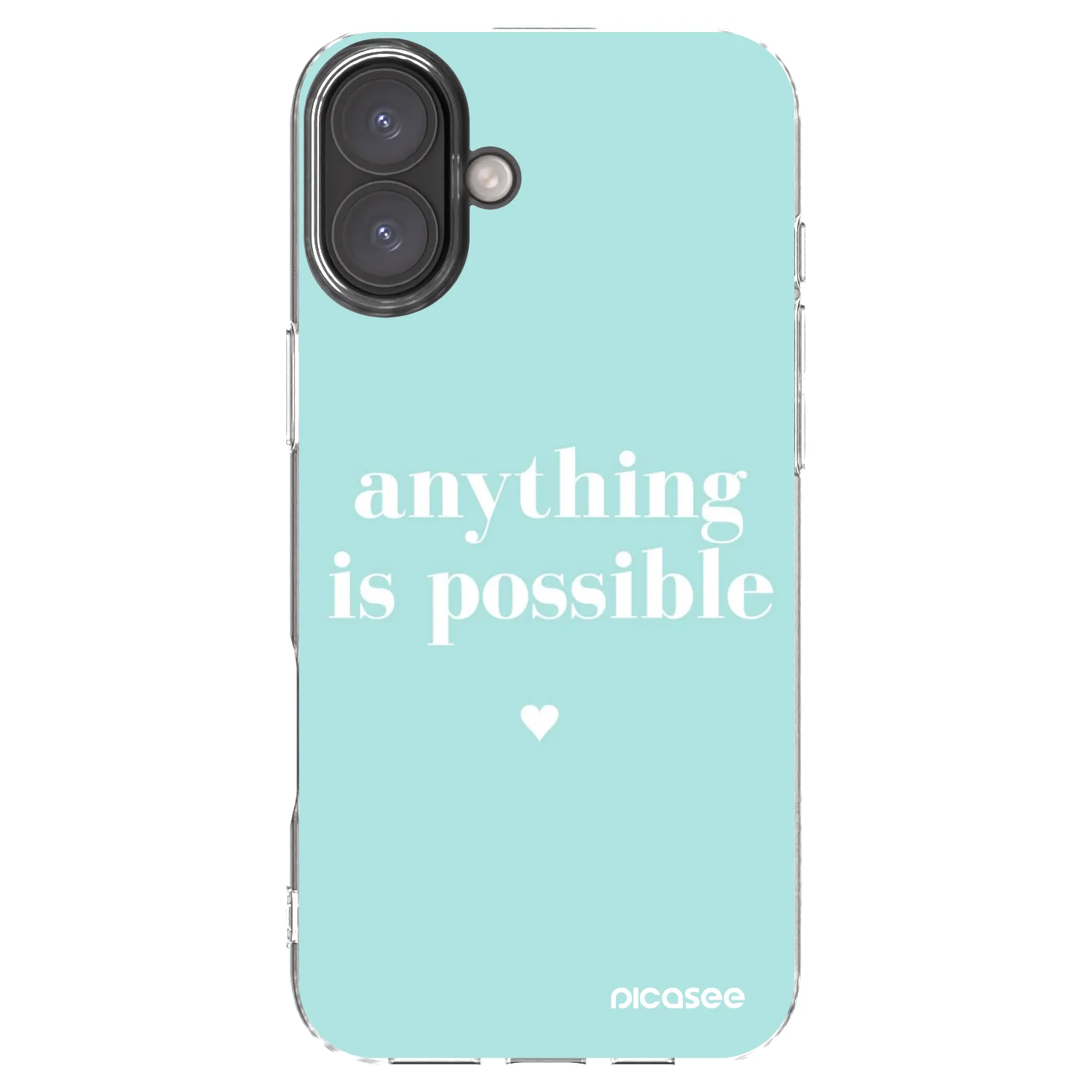 Picasee silikónový prehľadný obal pre Apple iPhone 16 Plus - Anything is possible