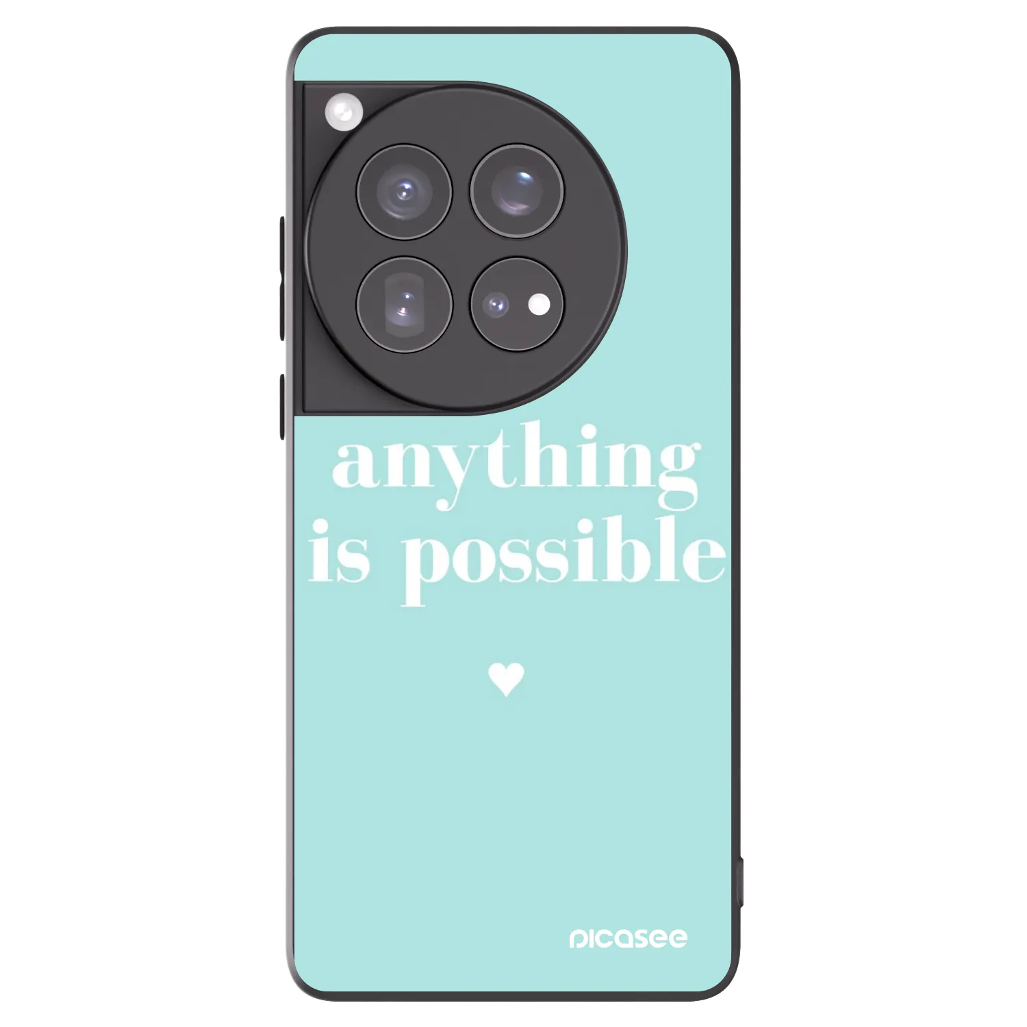 Silikónový čierny obal pre OnePlus 12 5G - Anything is possible