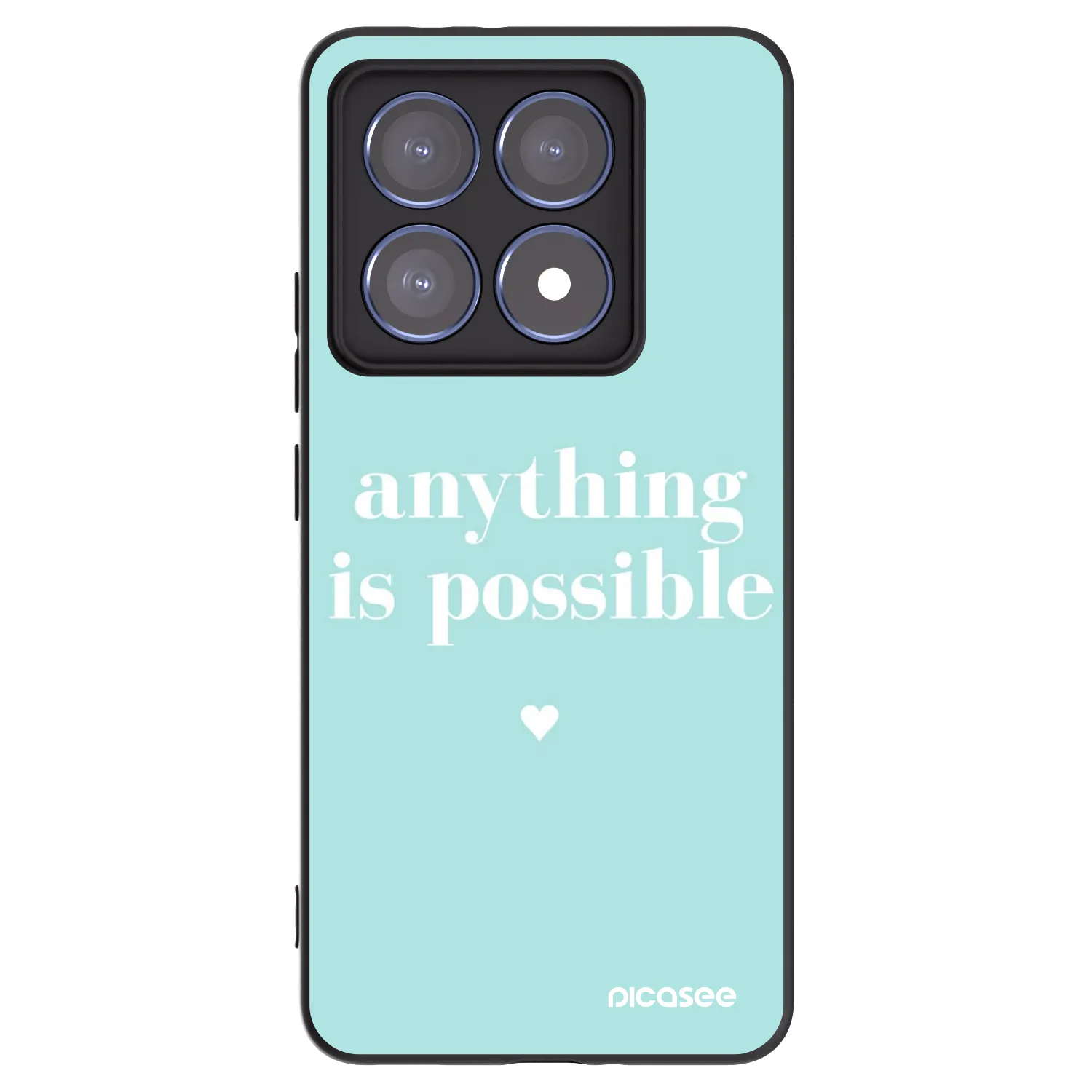 Silikónový čierny obal pre Xiaomi 14T Pro - Anything is possible
