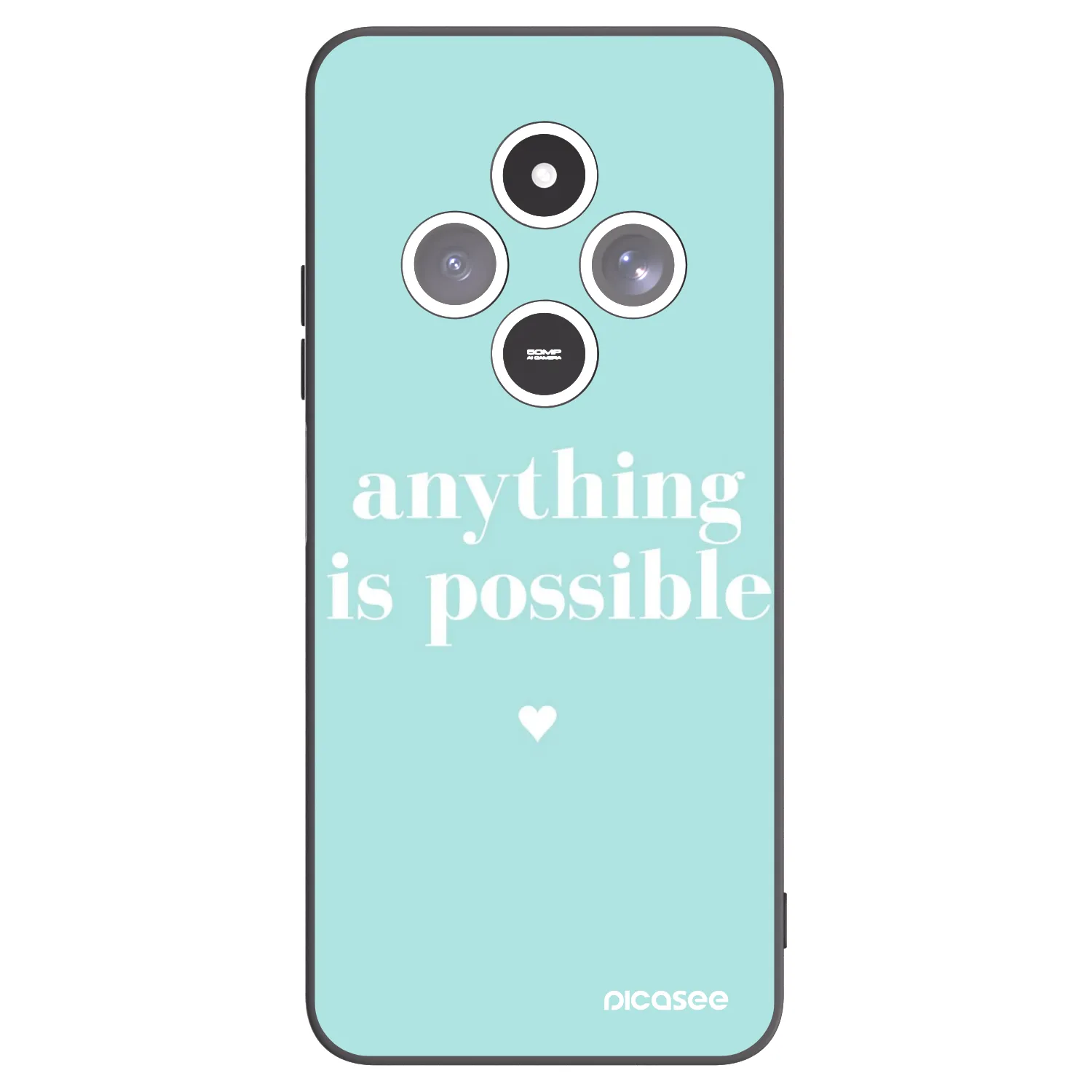 Silikónový čierny obal pre Xiaomi Redmi 14C - Anything is possible
