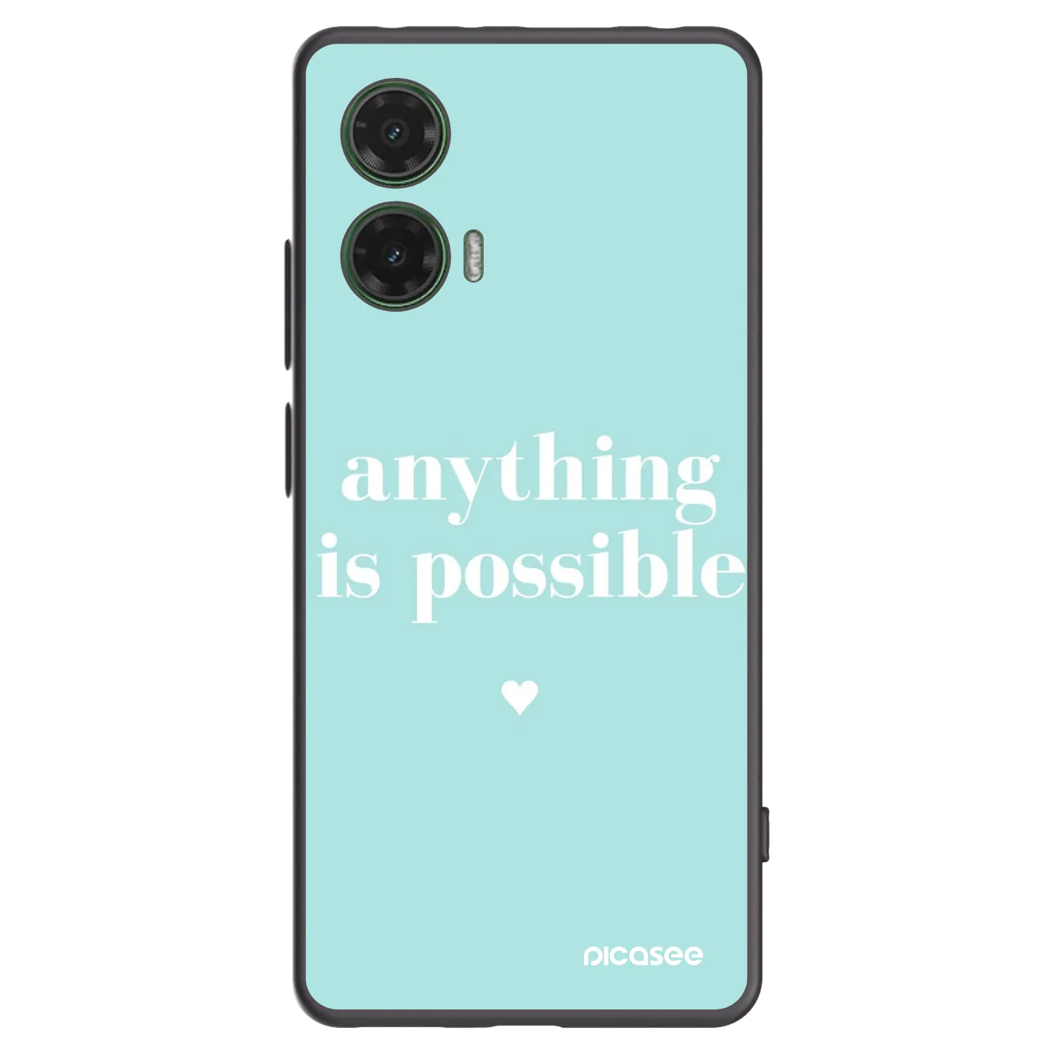Silikónový čierny obal pre Motorola Moto G35 5G - Anything is possible