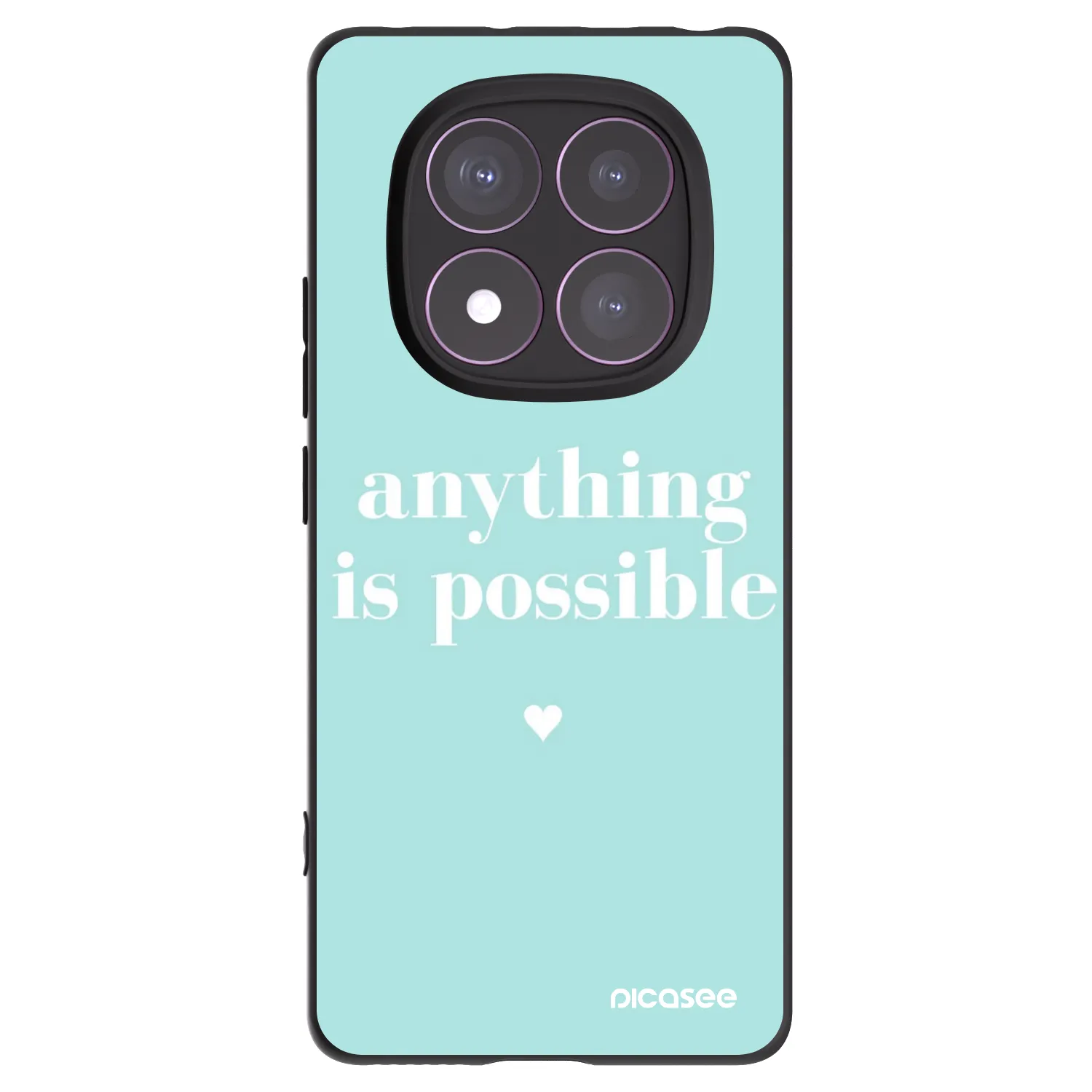 Silikónový čierny obal pre Xiaomi Redmi Note 14 Pro 4G - Anything is possible