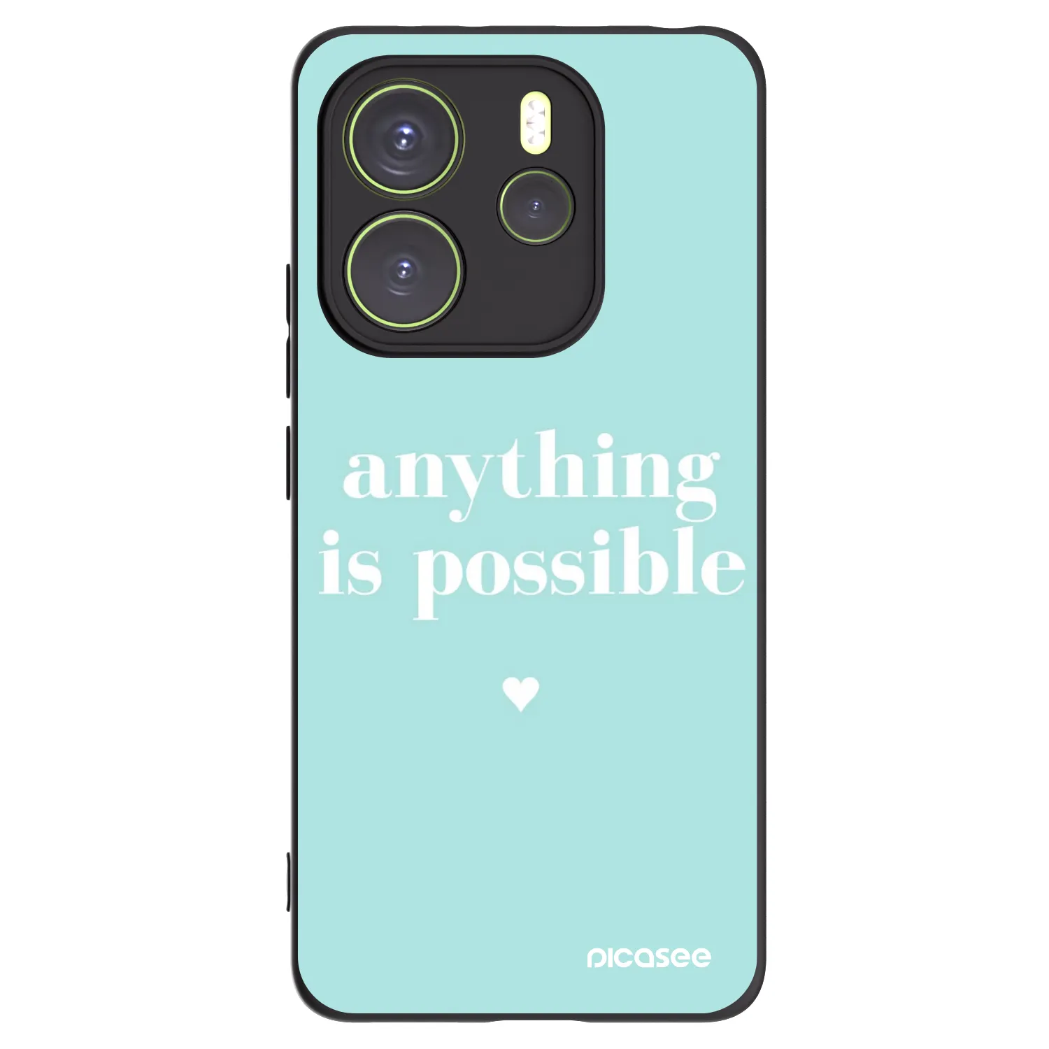 Silikónový čierny obal pre Xiaomi Redmi Note 14 4G - Anything is possible