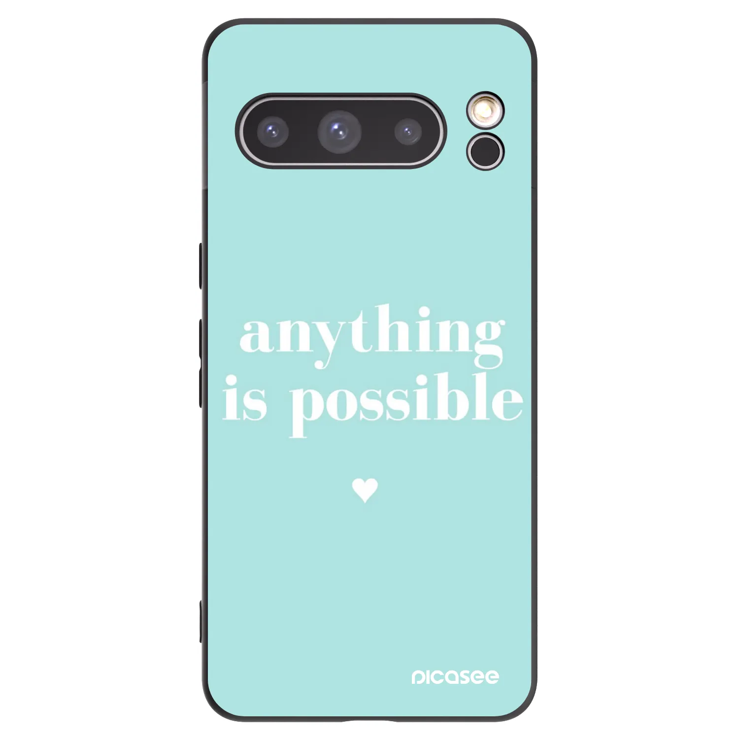 Silikónový čierny obal pre Google Pixel 8 Pro - Anything is possible
