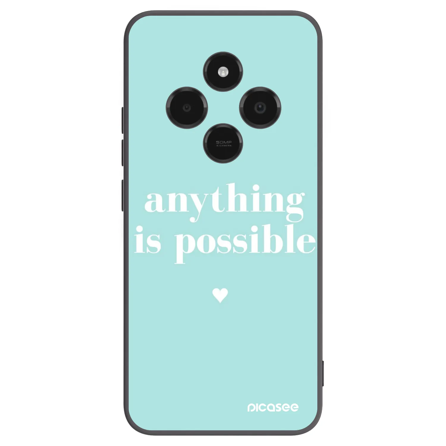 Silikónový čierny obal pre Xiaomi Poco C75 - Anything is possible