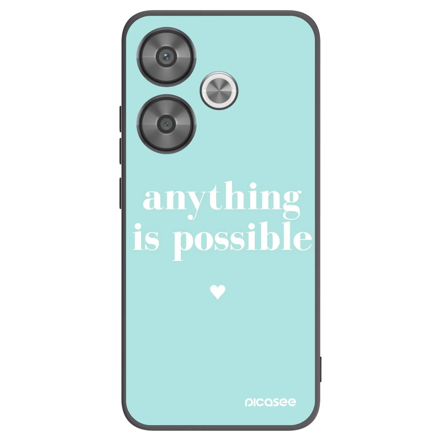Silikónový čierny obal pre Xiaomi Poco F6 - Anything is possible