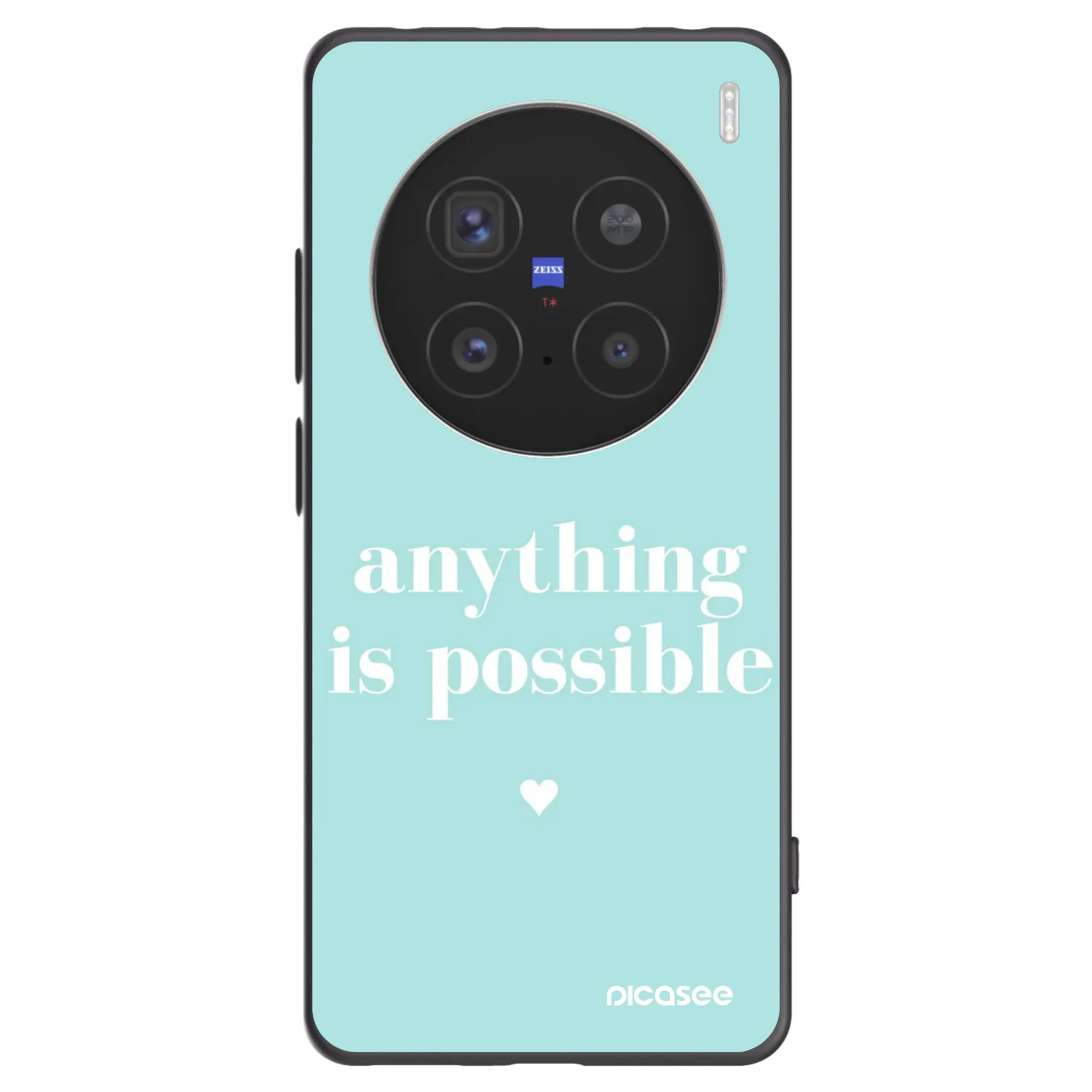 Picasee silikónový čierny obal pre Vivo X200 Pro - Anything is possible